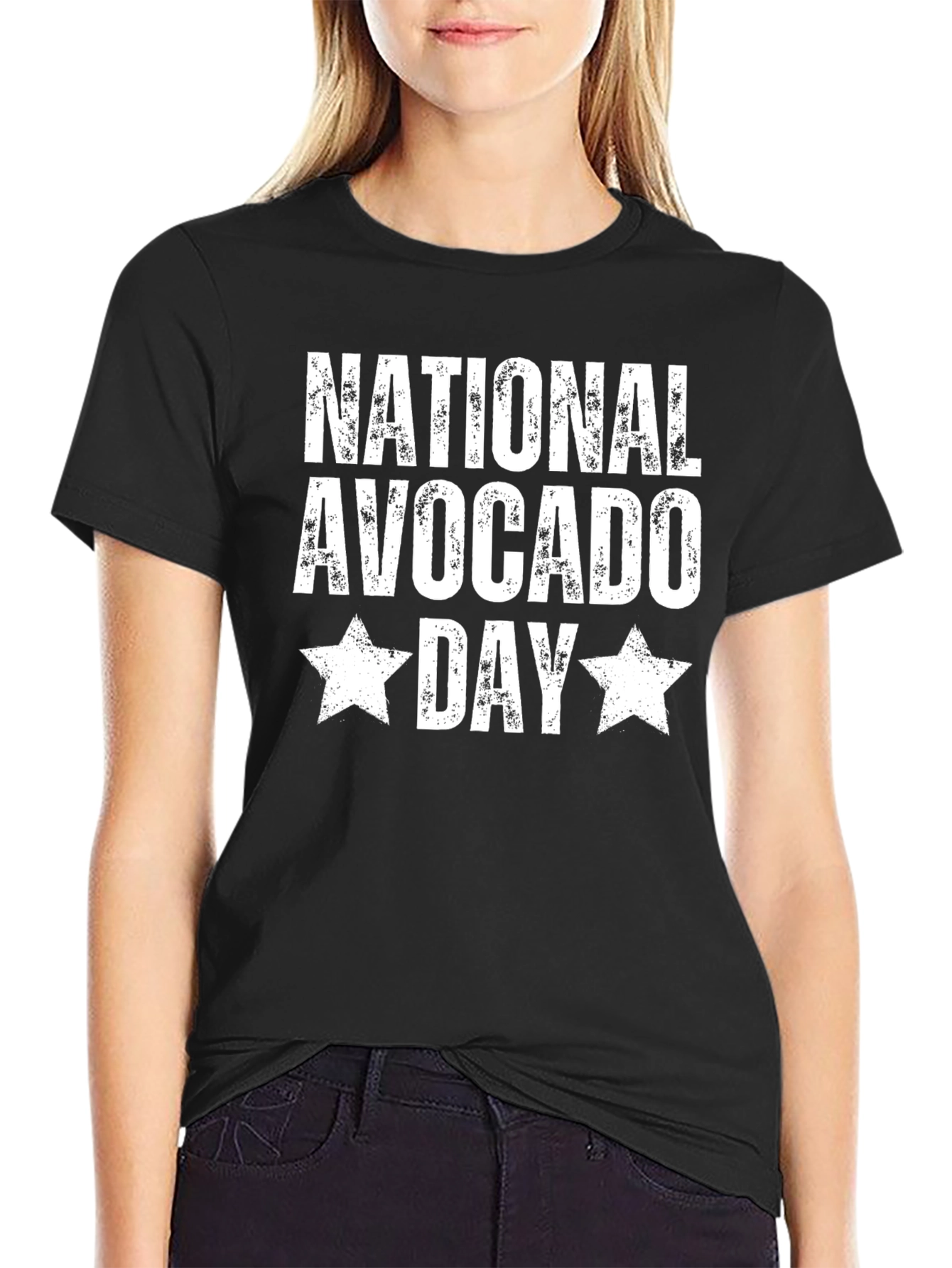 Black National Avocado Day Graphic Tee view 2