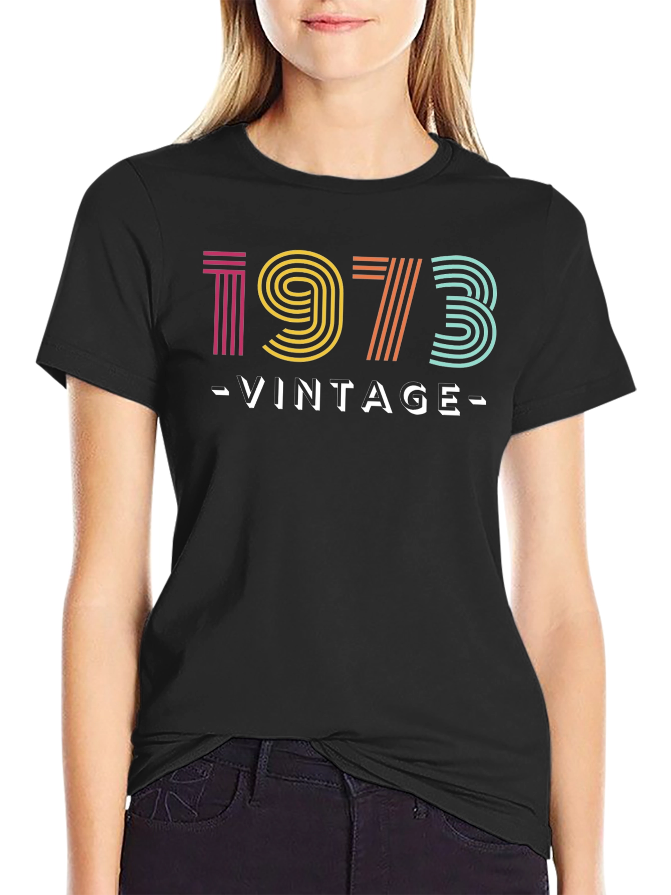 Black Vintage 1973 Graphic T-Shirt view 2