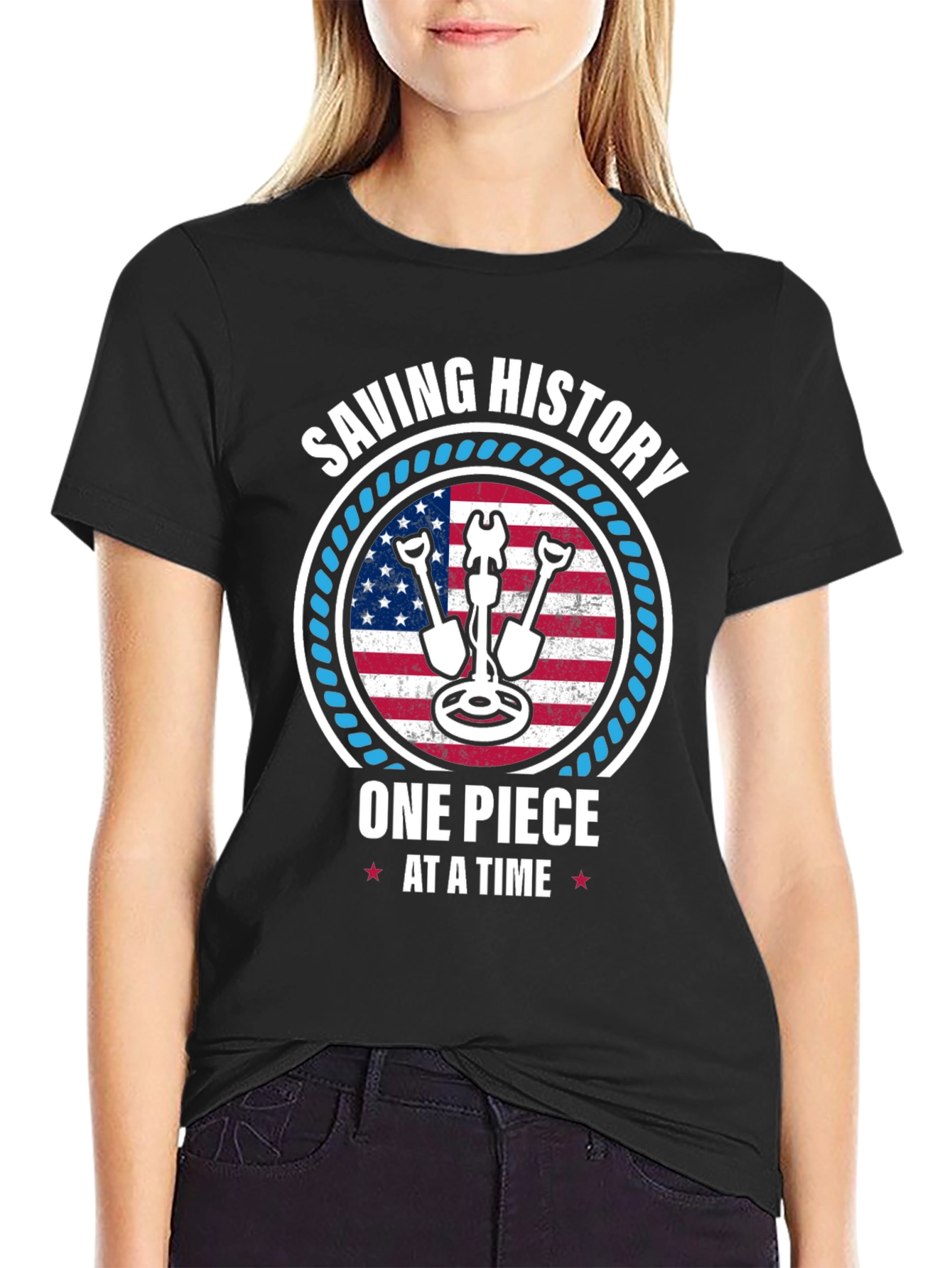 Black History Hunter Tee - Save History One Piece at a Time T-Shirt view 2