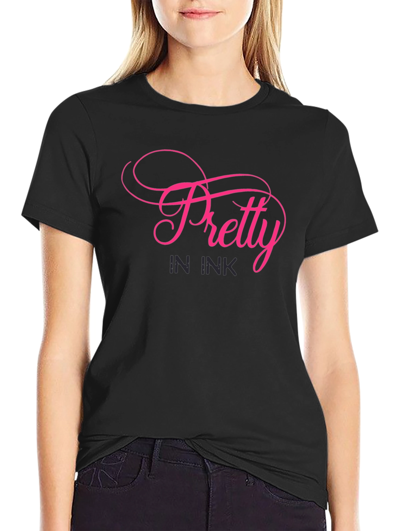 Pretty in Ink Graphic T-Shirt - Stylish Tattoo Lover Tee - 2