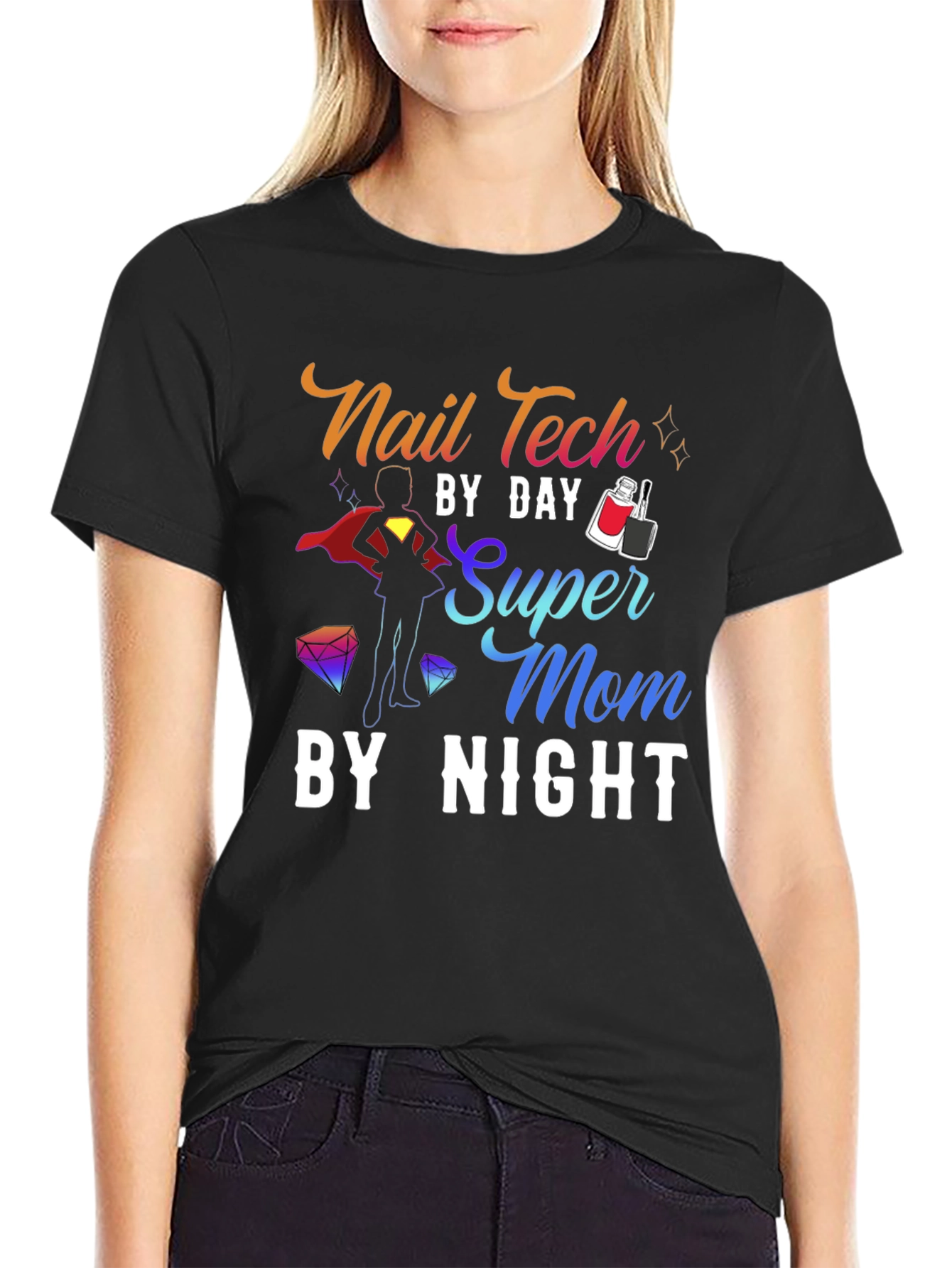 Nail Tech Super Mom T-Shirt - 2