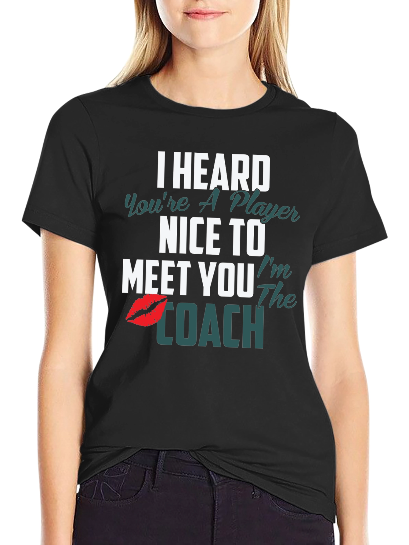 Black I Heard You're a Player T-Shirt view 2