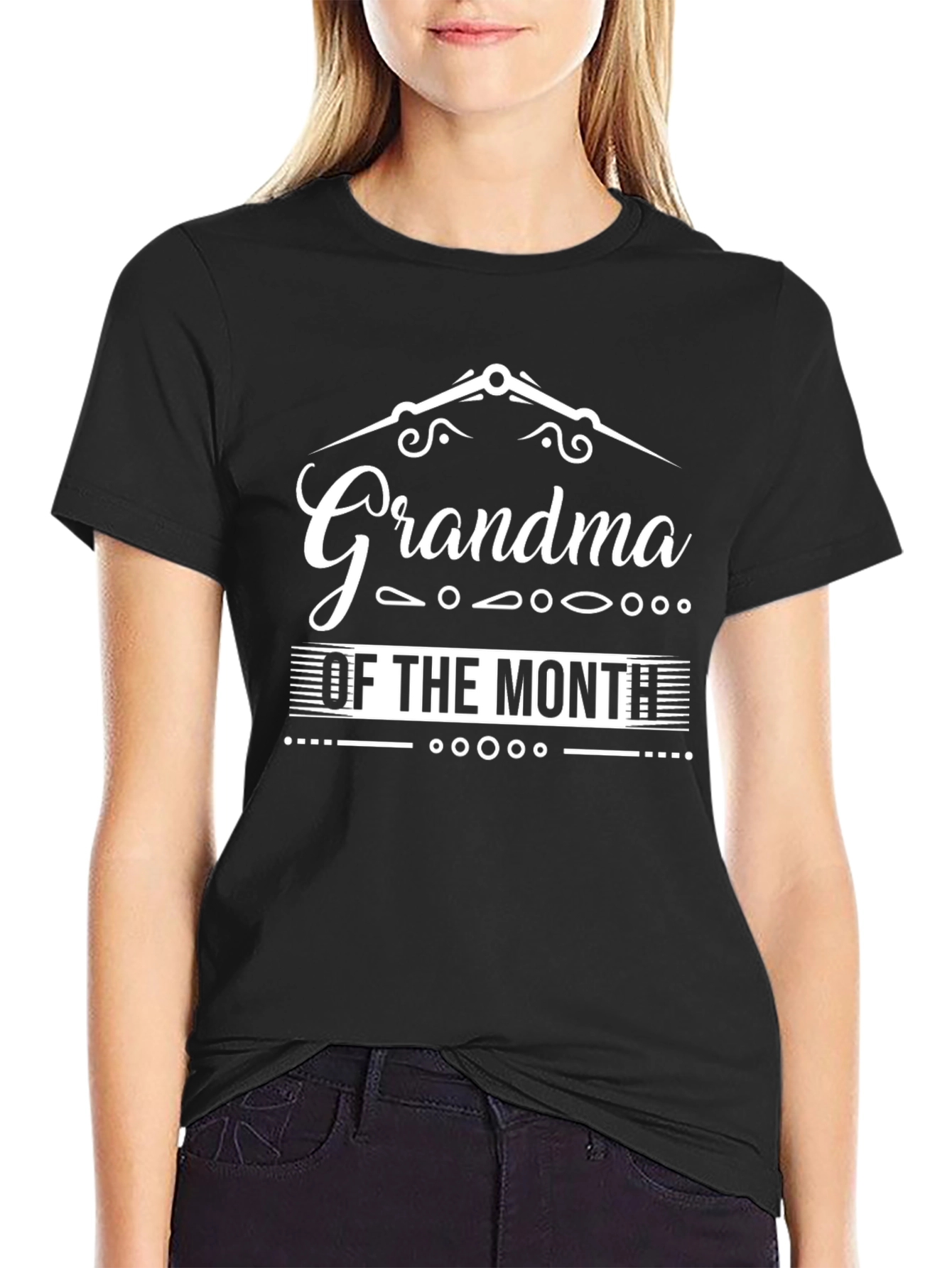 Black Grandma Of The Month Graphic T-Shirt view 2