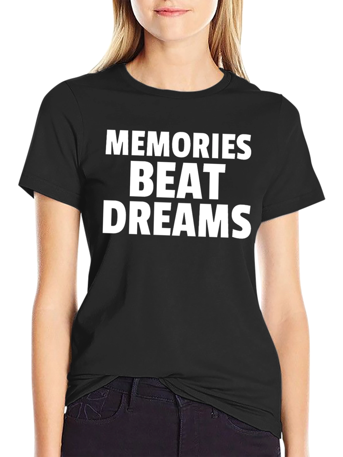 Black Memories Beat Dreams Graphic T-Shirt view 2
