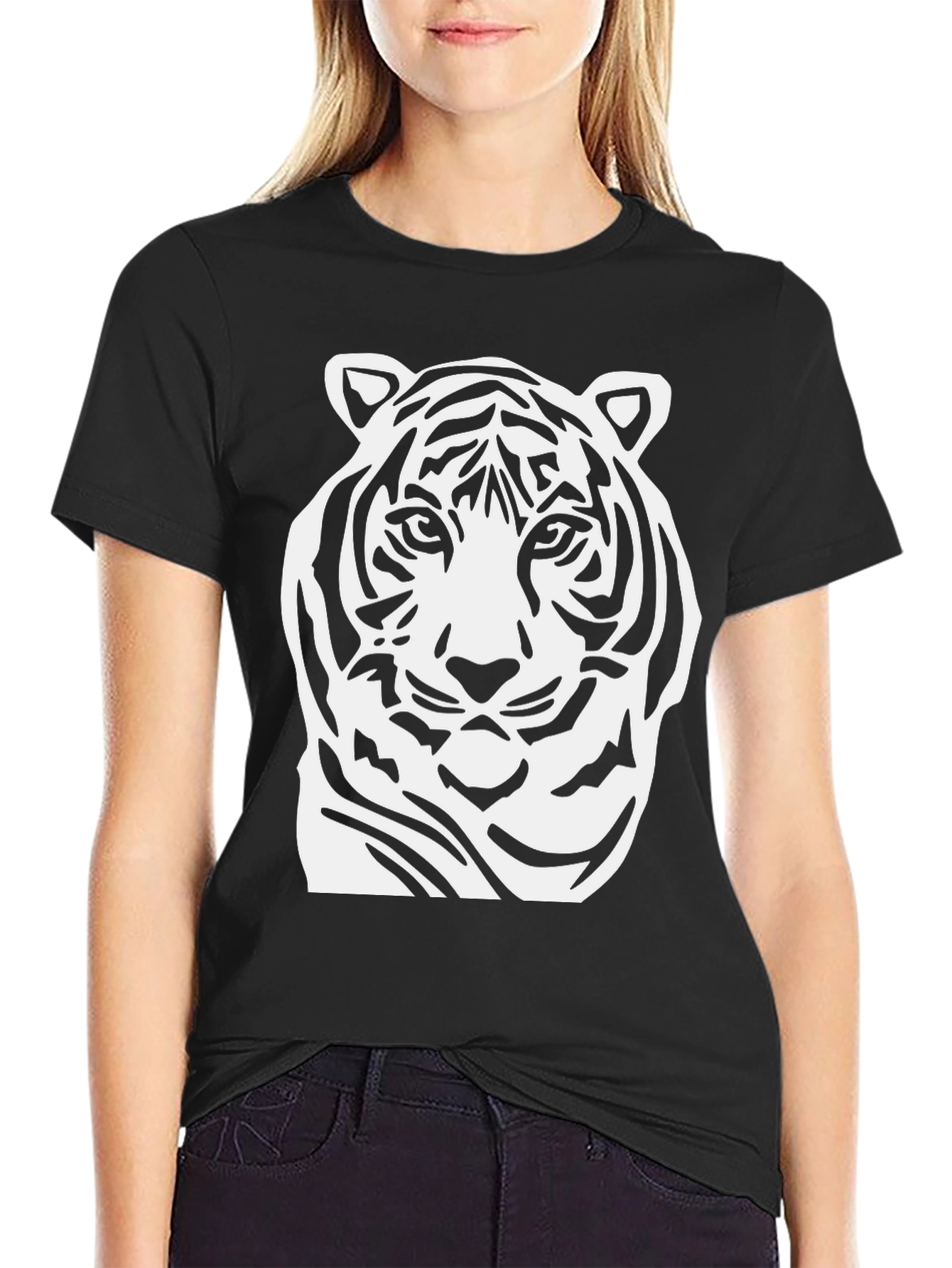 Black Black Tiger Graphic Tee view 2