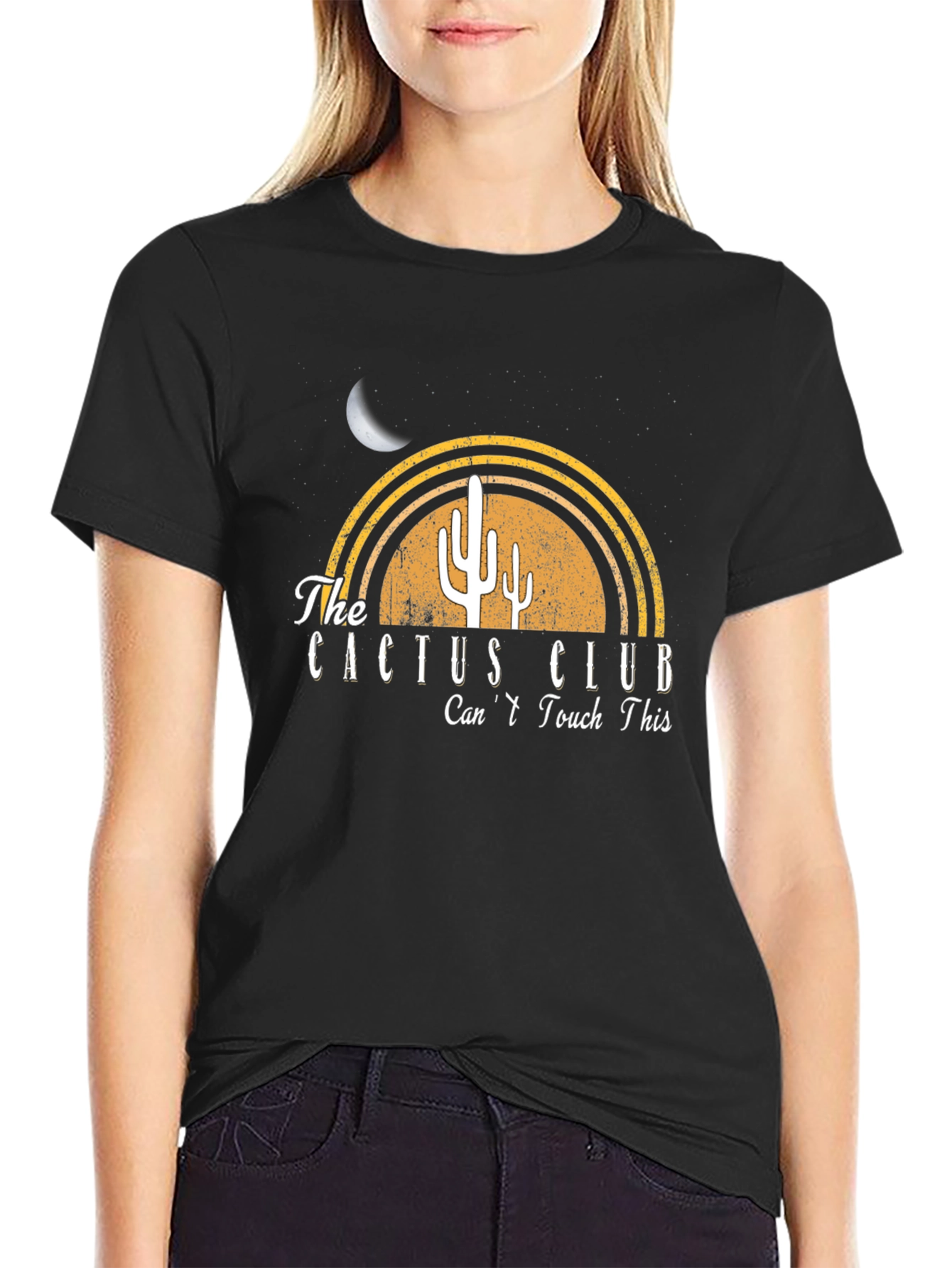Black Cactus Club Graphic Tee - Can't Touch This view 2