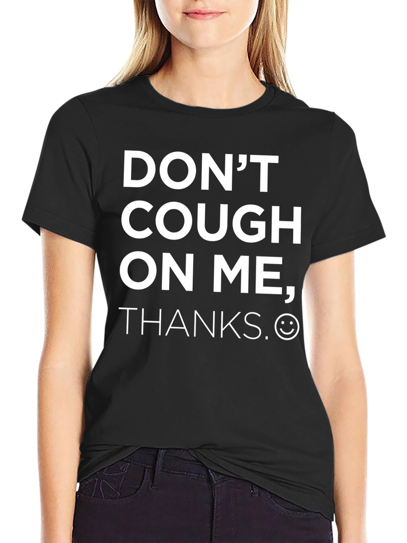 Black Don't Cough On Me T-Shirt - Funny Slogan Tee view 2