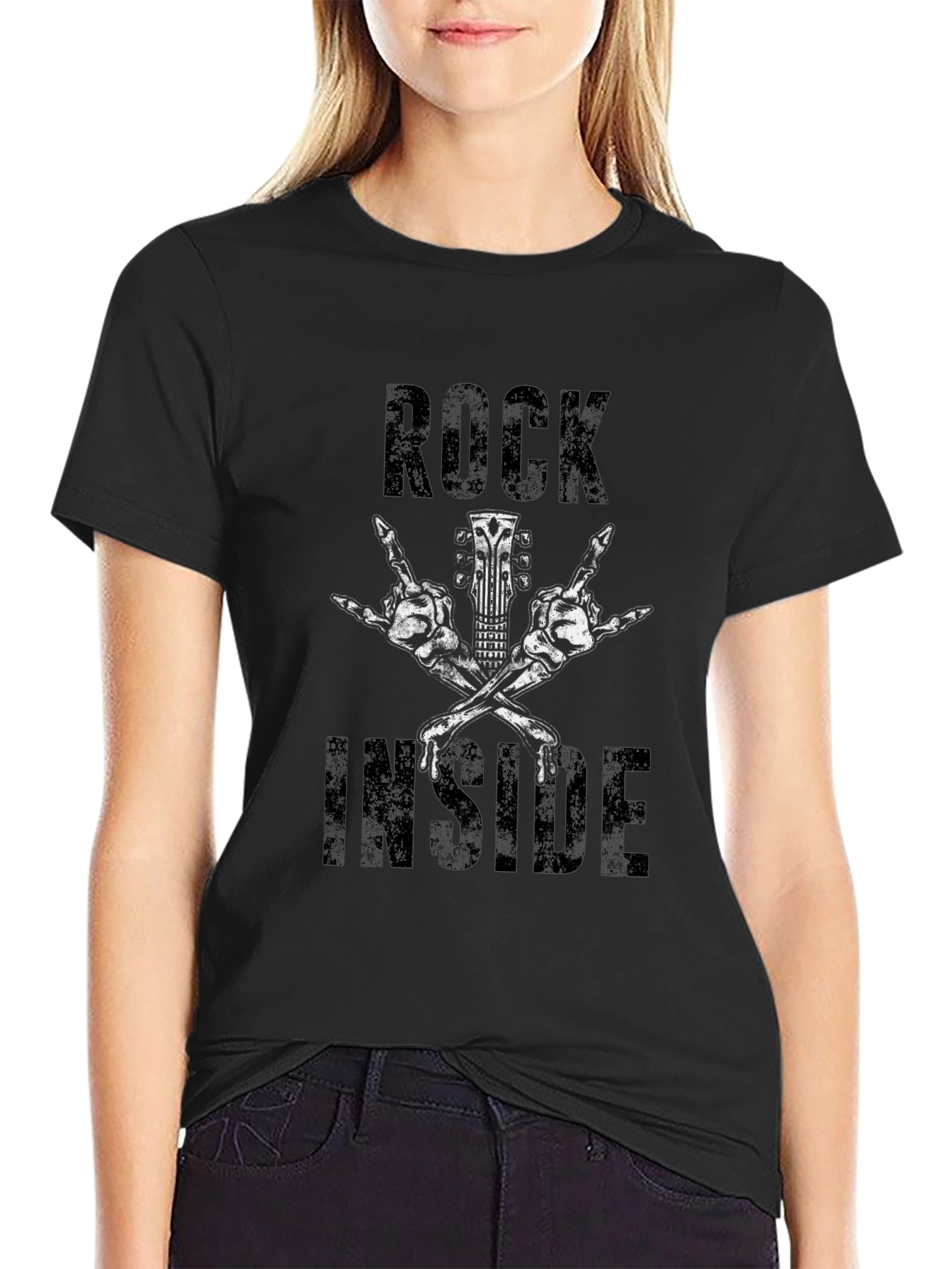 Black Rock Inside Graphic Tee - Black view 2