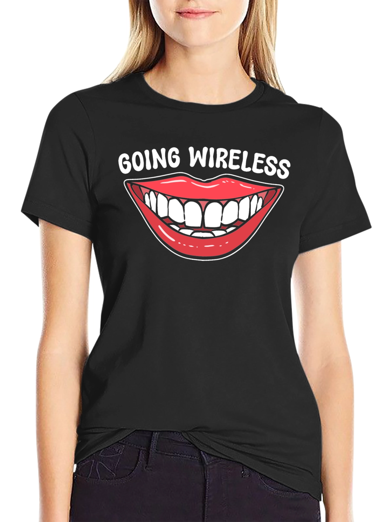 Black Going Wireless T-Shirt view 2