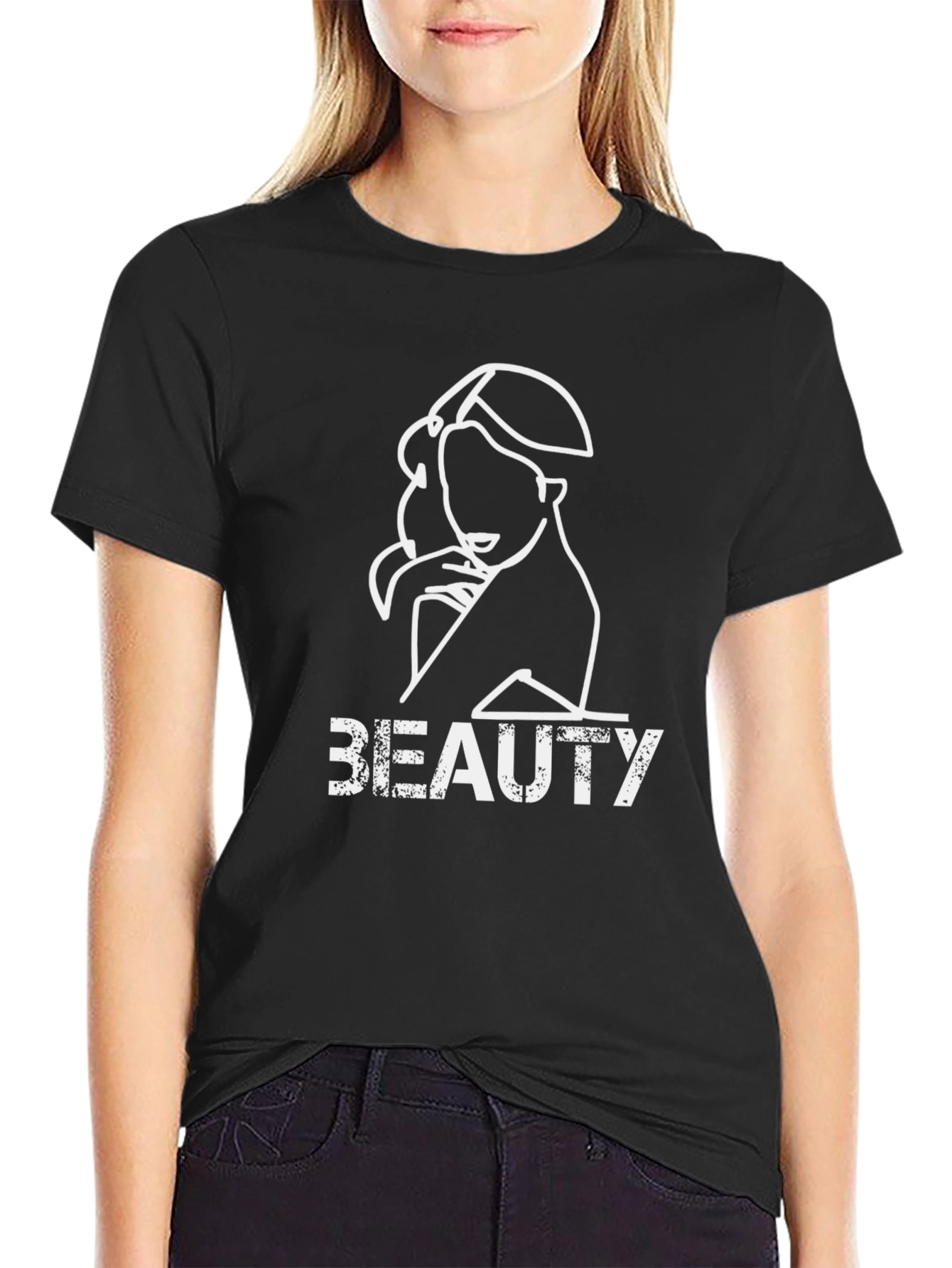 Black Beauty Graphic Black T-Shirt view 2