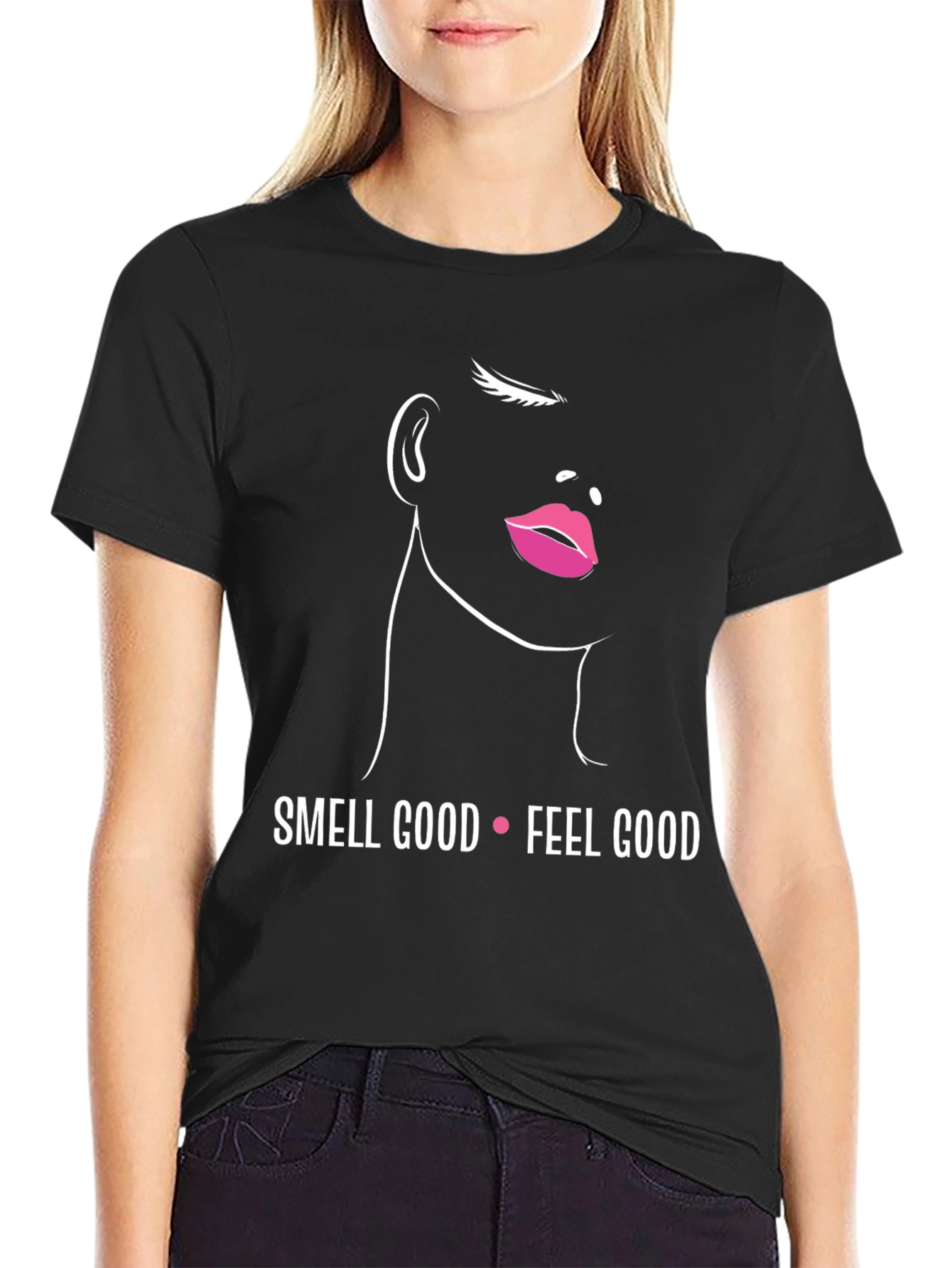 Black Smell Good Feel Good Graphic Tee view 2