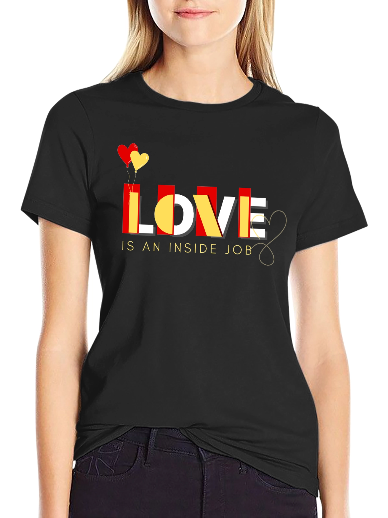 Black Love Is An Inside Job T-Shirt view 2