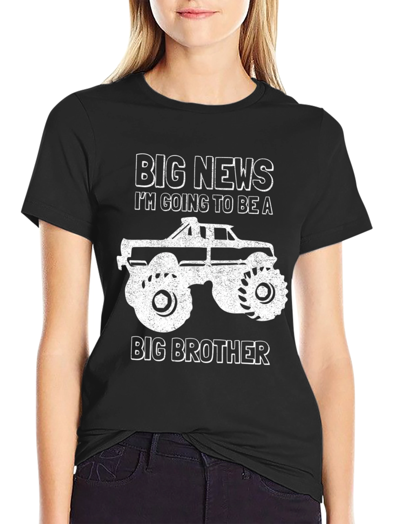 Black Big News Big Brother T-Shirt view 2