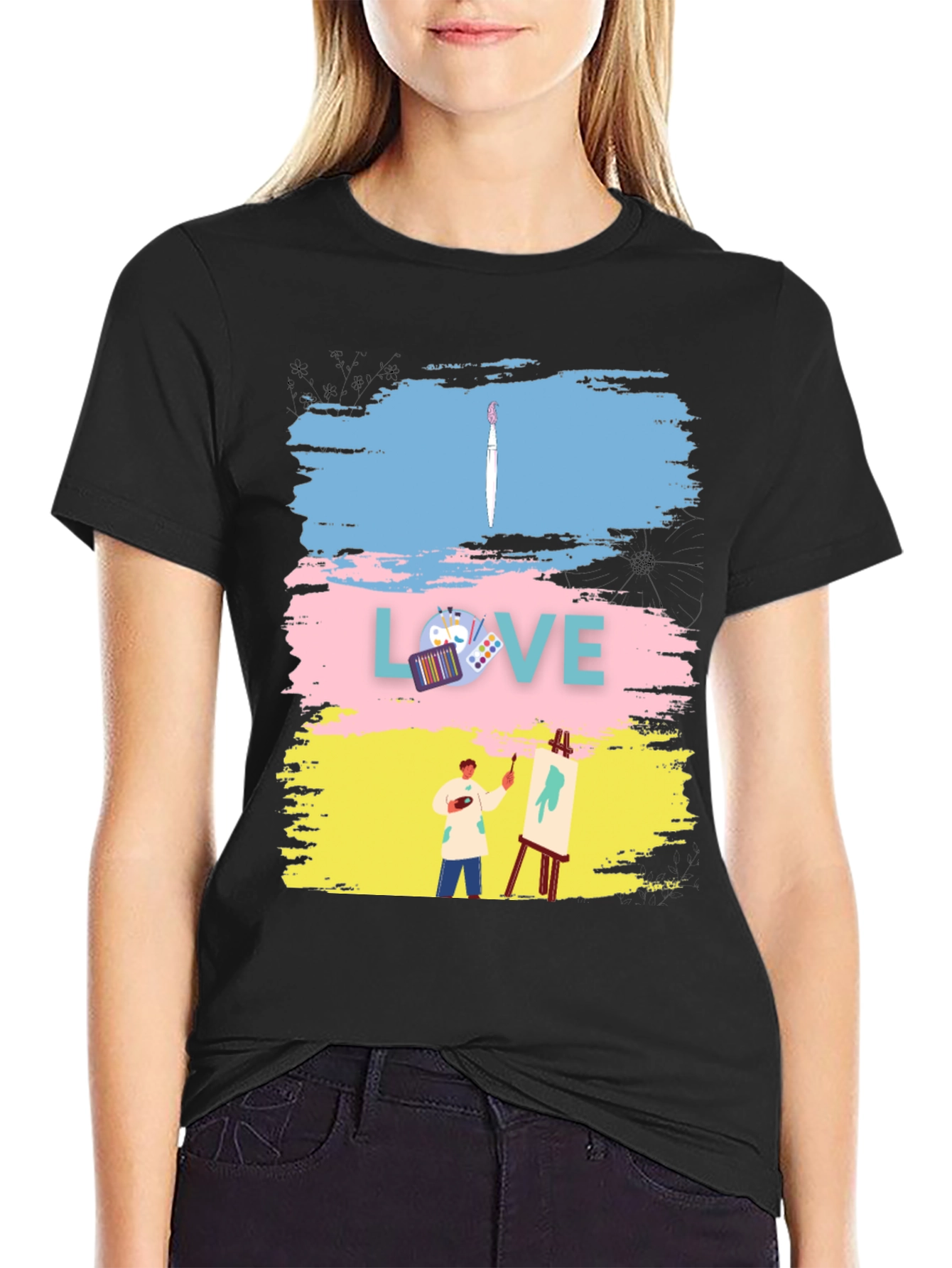 Artist's Love T-Shirt - Creative Design - 2