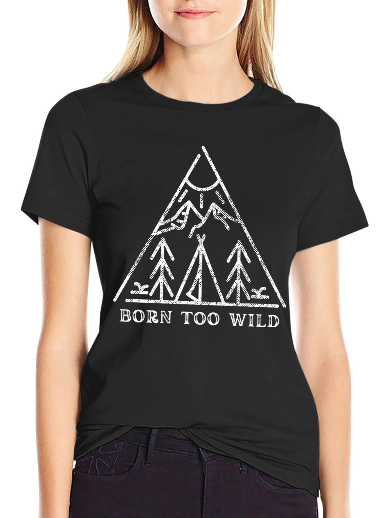 Black Born Too Wild Graphic Tee view 2