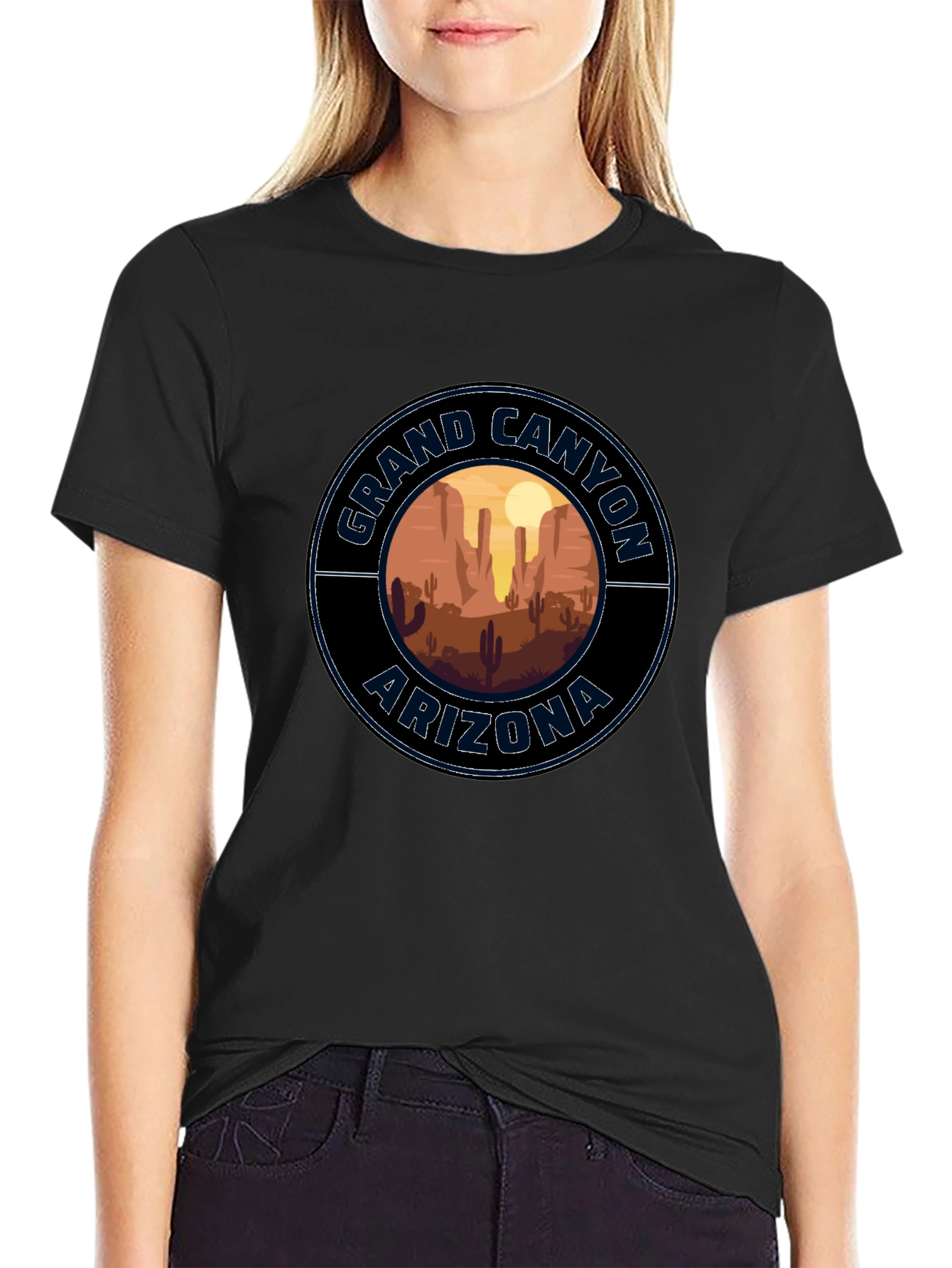 Black Grand Canyon Arizona Graphic Tee view 2