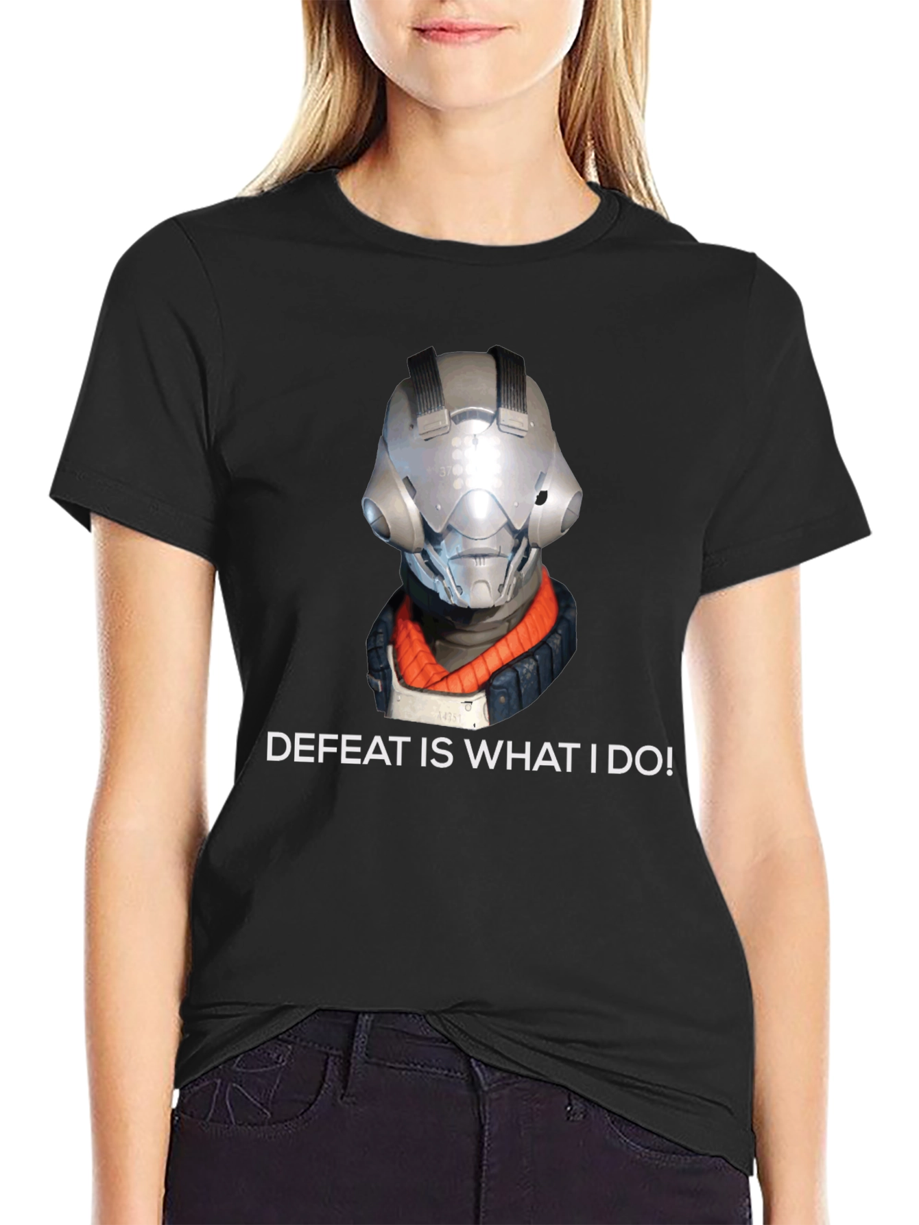 Black Defeat is What I Do T-Shirt - Gaming Tee view 2