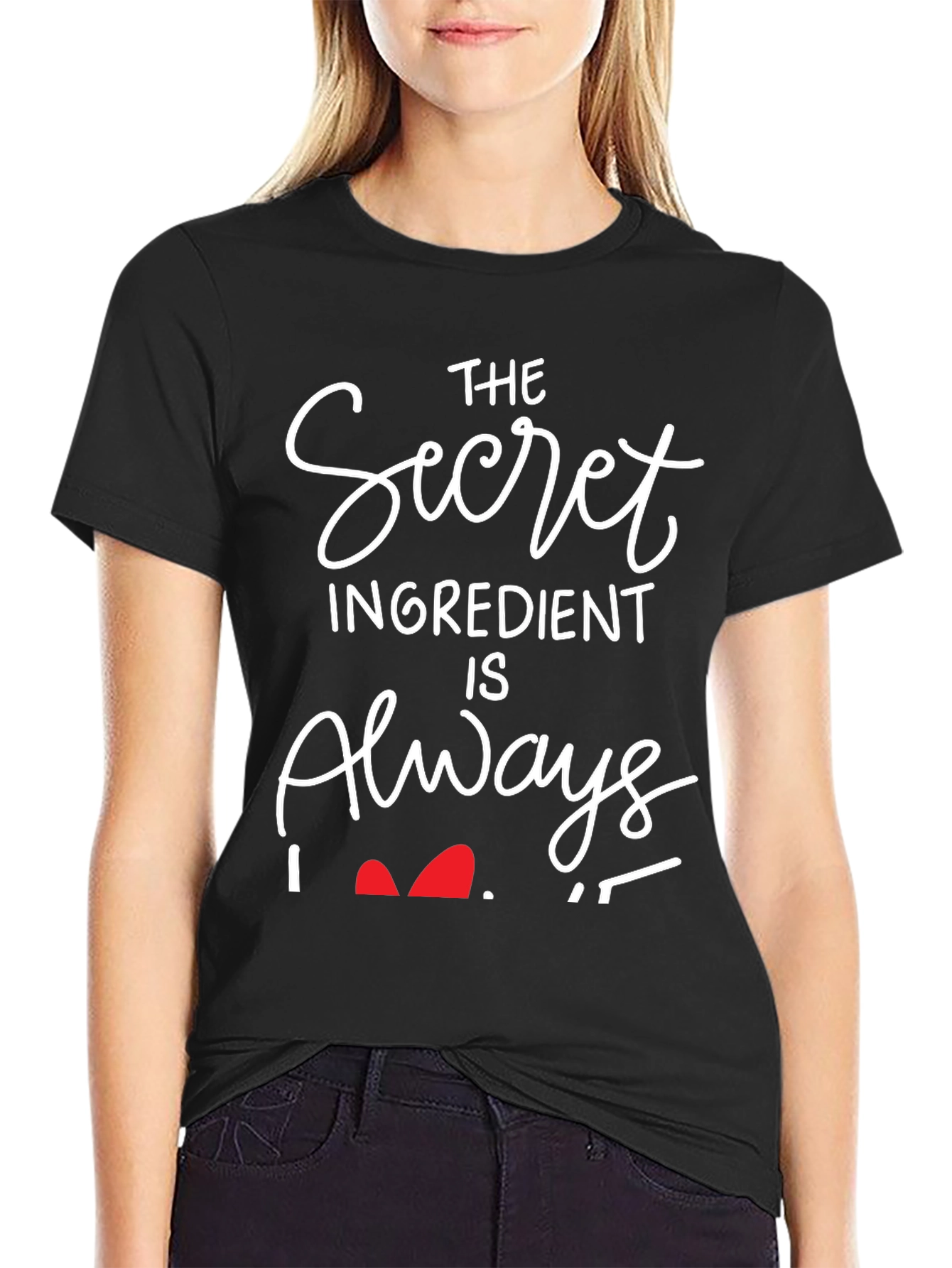 Black Secret Ingredient Is Always Love T-Shirt view 2