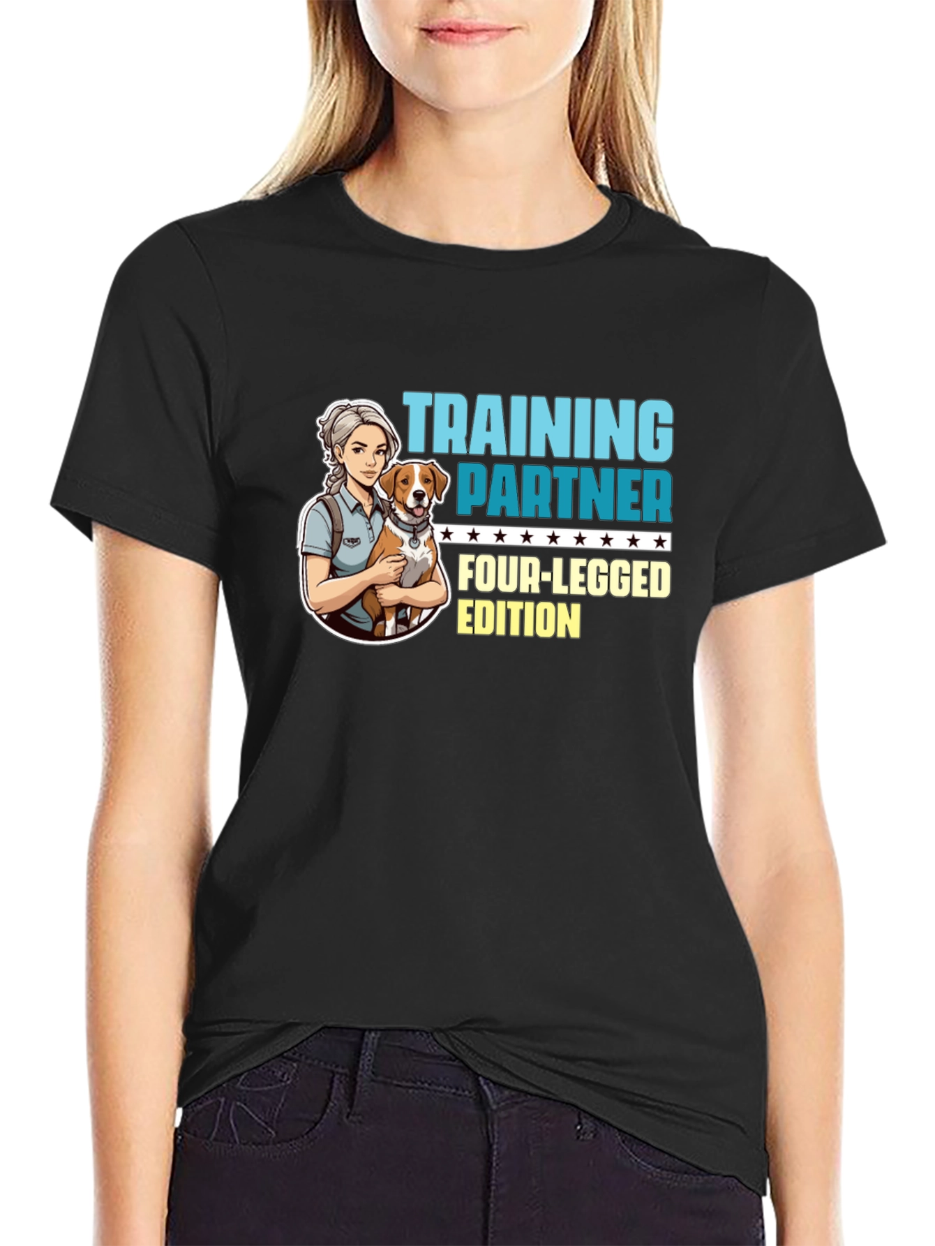 Black Training Partner Four-Legged Edition T-Shirt view 2