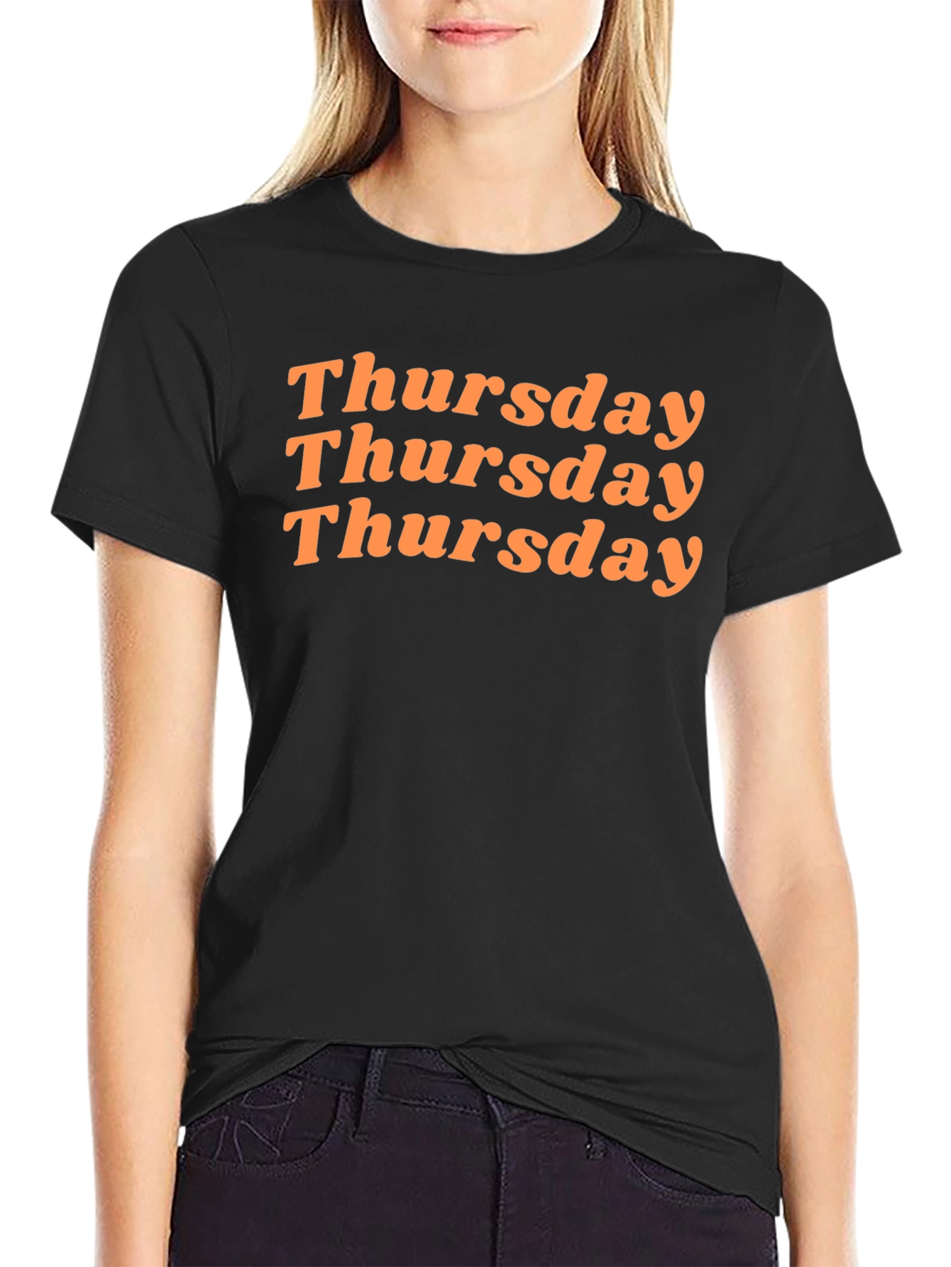 Black Thursday Graphic Tee - Black Cotton Blend view 2