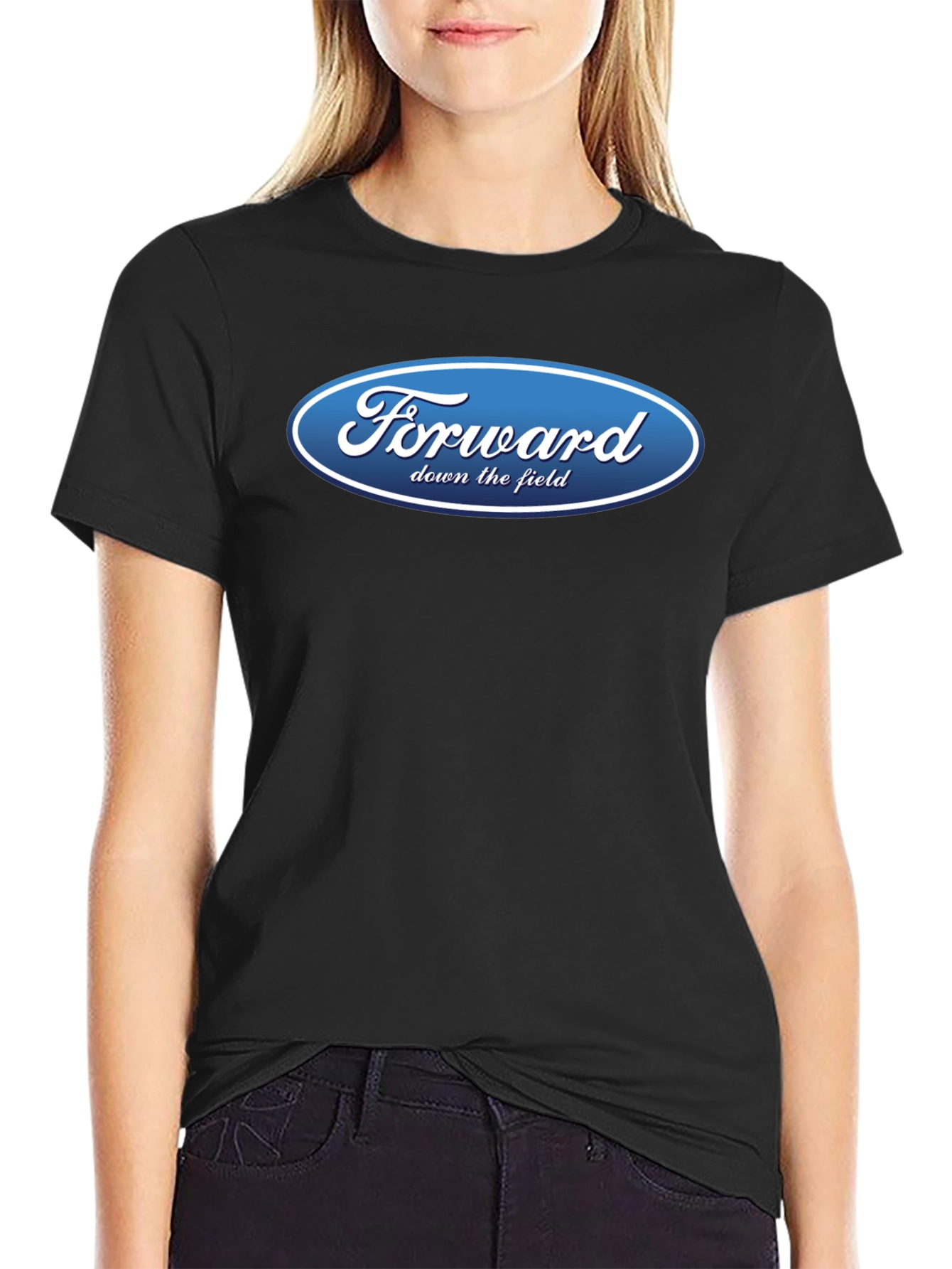Black Forward Down The Field Graphic T-Shirt view 2