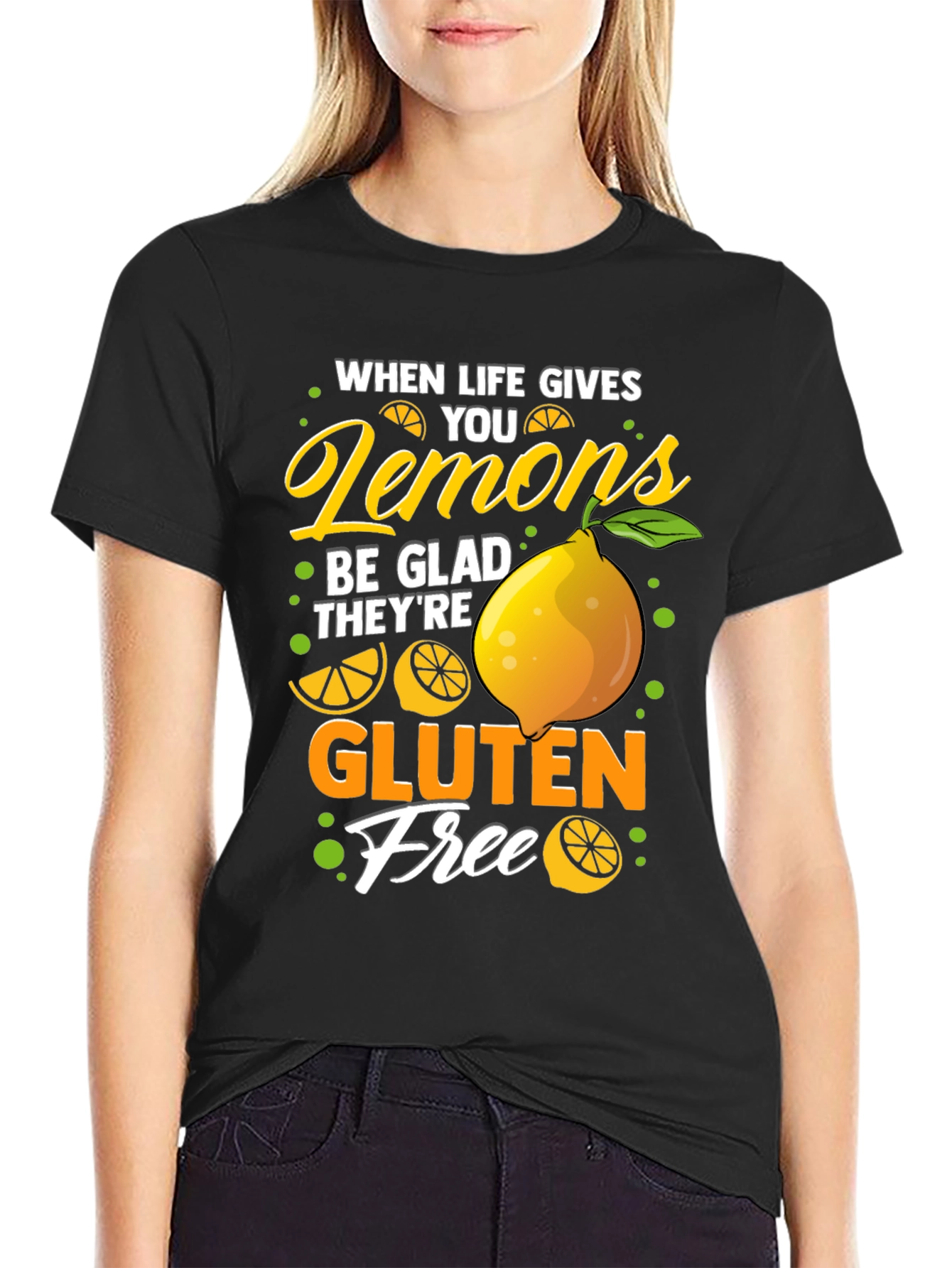 Black Lemon Gluten Free Graphic Tee view 2