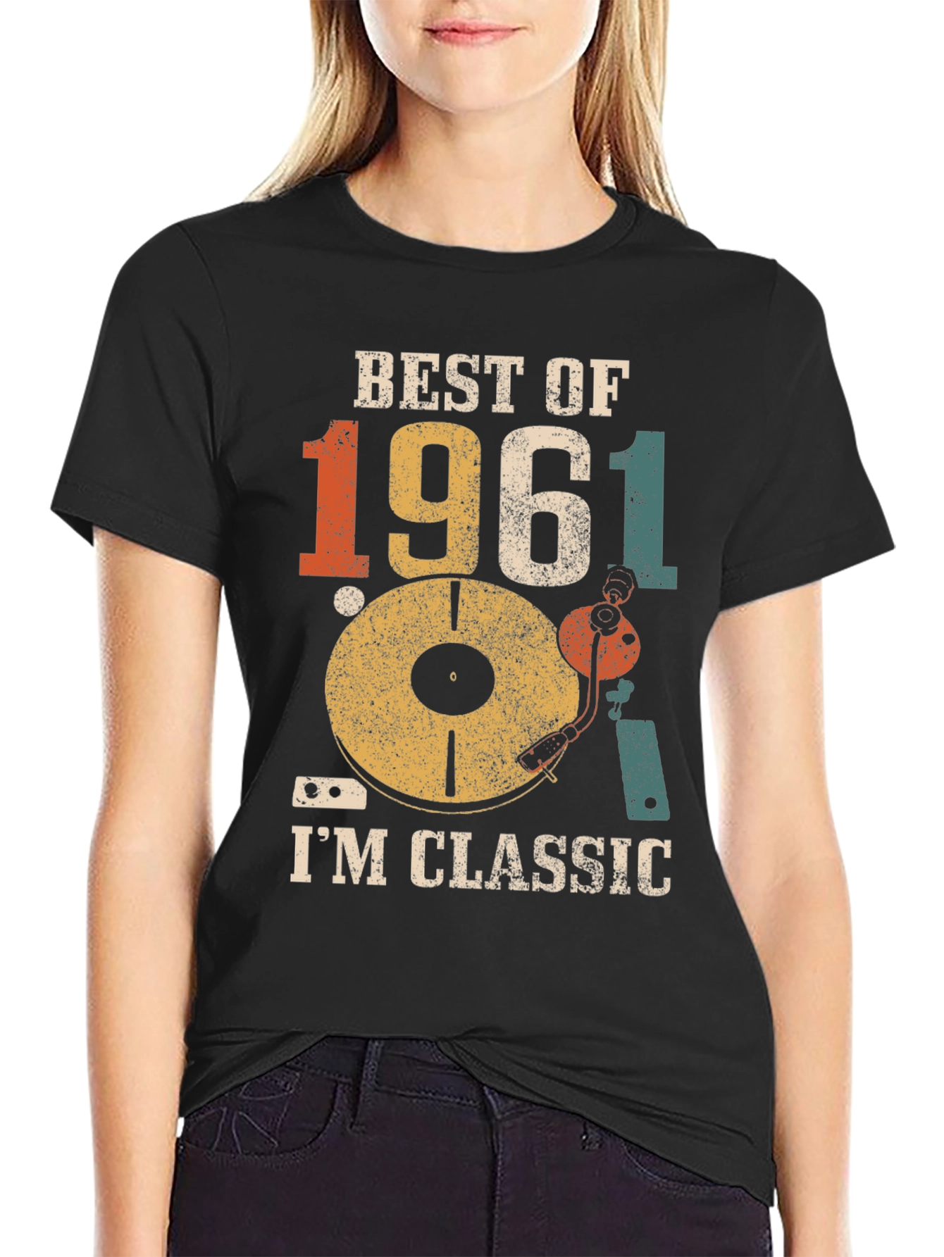 Black Best of 1961 Classic Graphic T-Shirt view 2