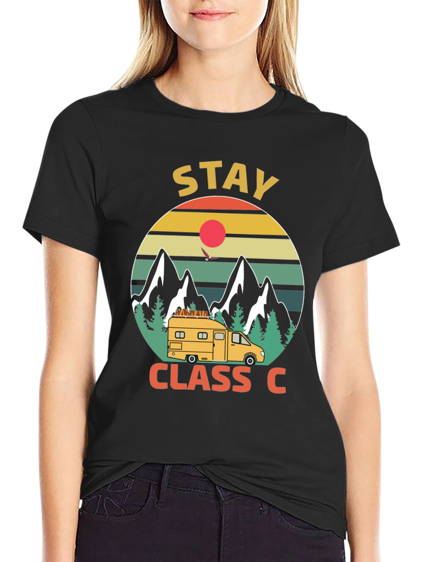 Stay Class C Camping T-Shirt - Mountain Adventure - 2
