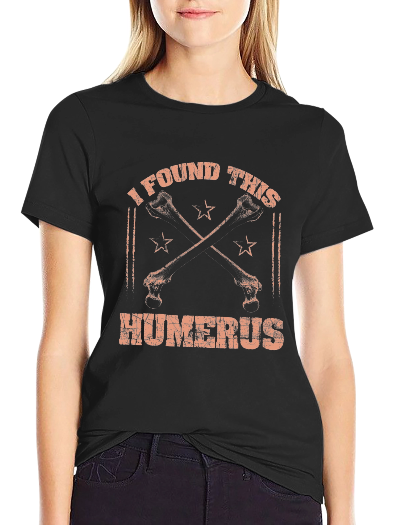 Black I Found This Humerus T-Shirt view 2
