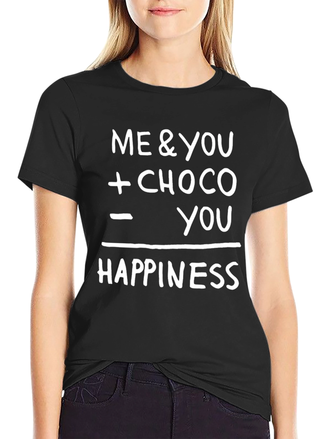 Black Me & You + Choco T-Shirt | Happiness Formula Tee view 2