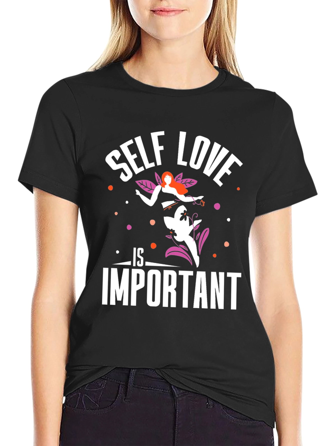 Black Self Love Graphic Tee - Stylish Unisex Fit view 2