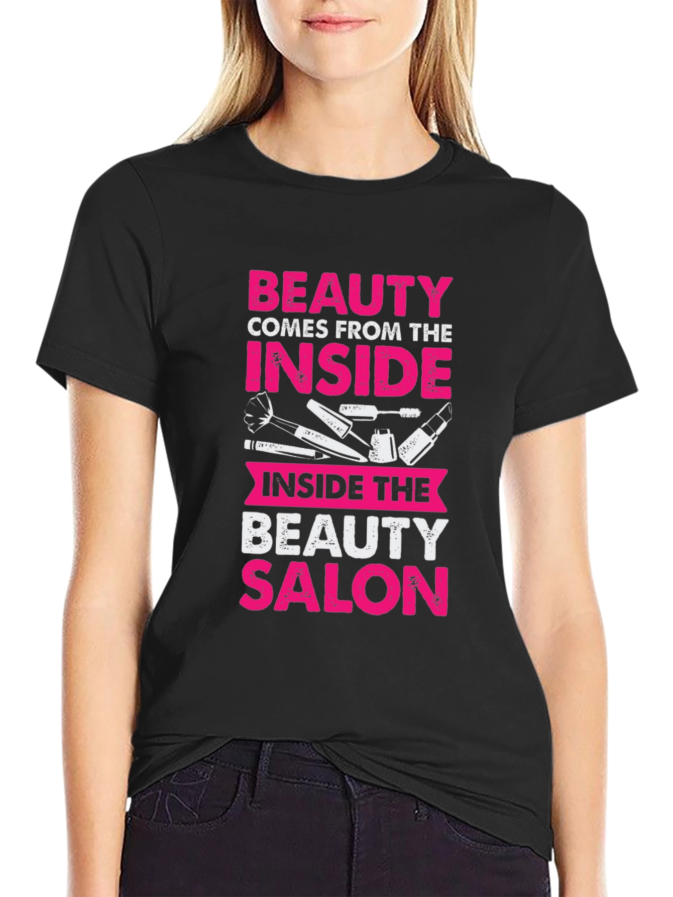 Beauty Salon Inside Print Graphic T-Shirt - 2