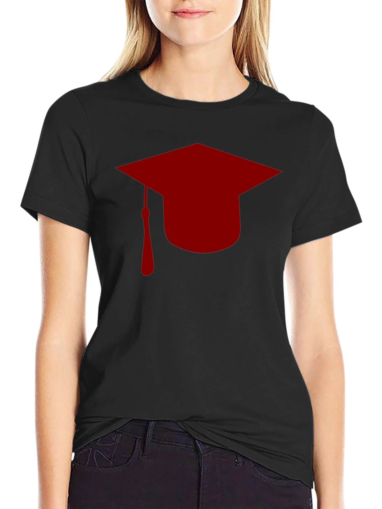 Black Graduation Cap T-Shirt - Celebrate Success! view 2