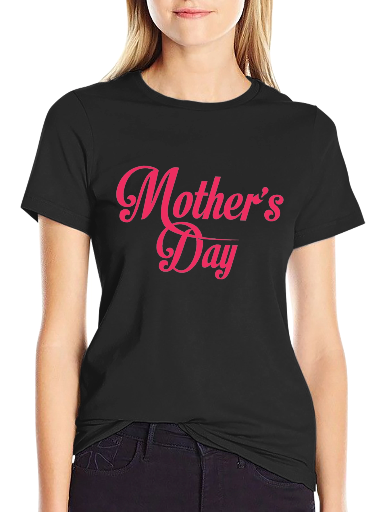 Black Mother's Day Black T-Shirt view 2