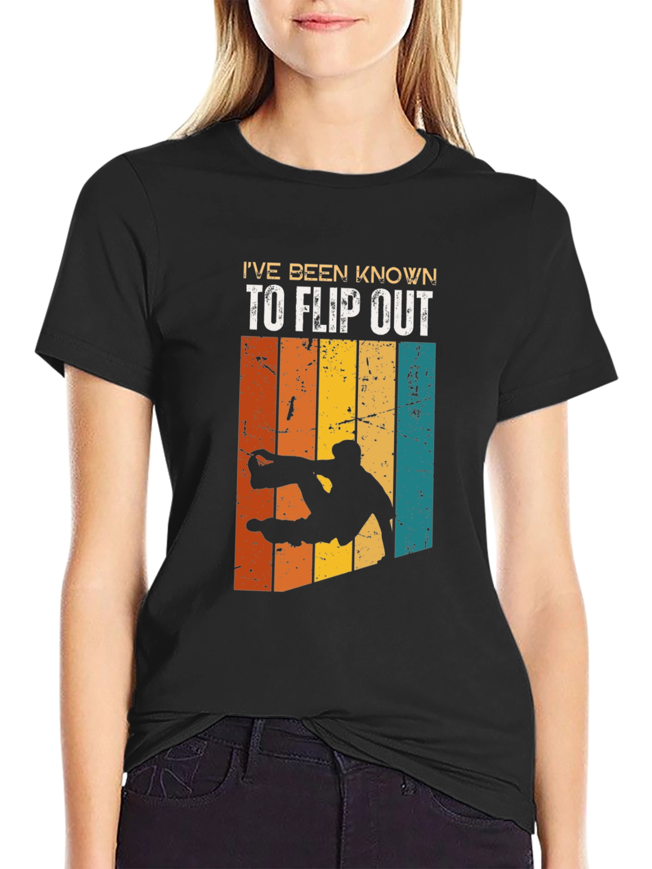Black I've Been Known To Flip Out T-Shirt view 2