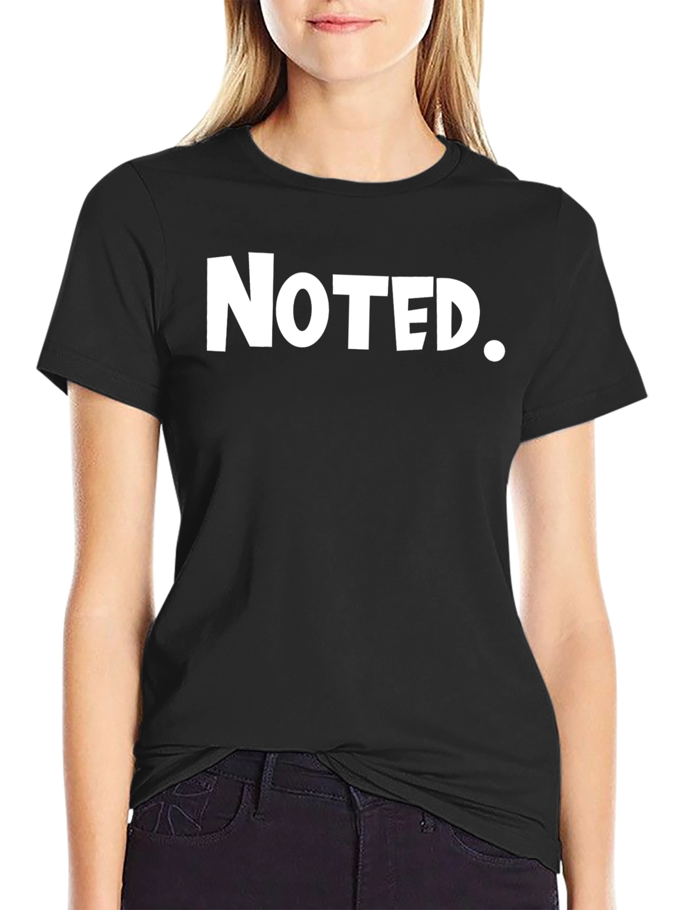 Black Noted. Black Graphic Tee view 2