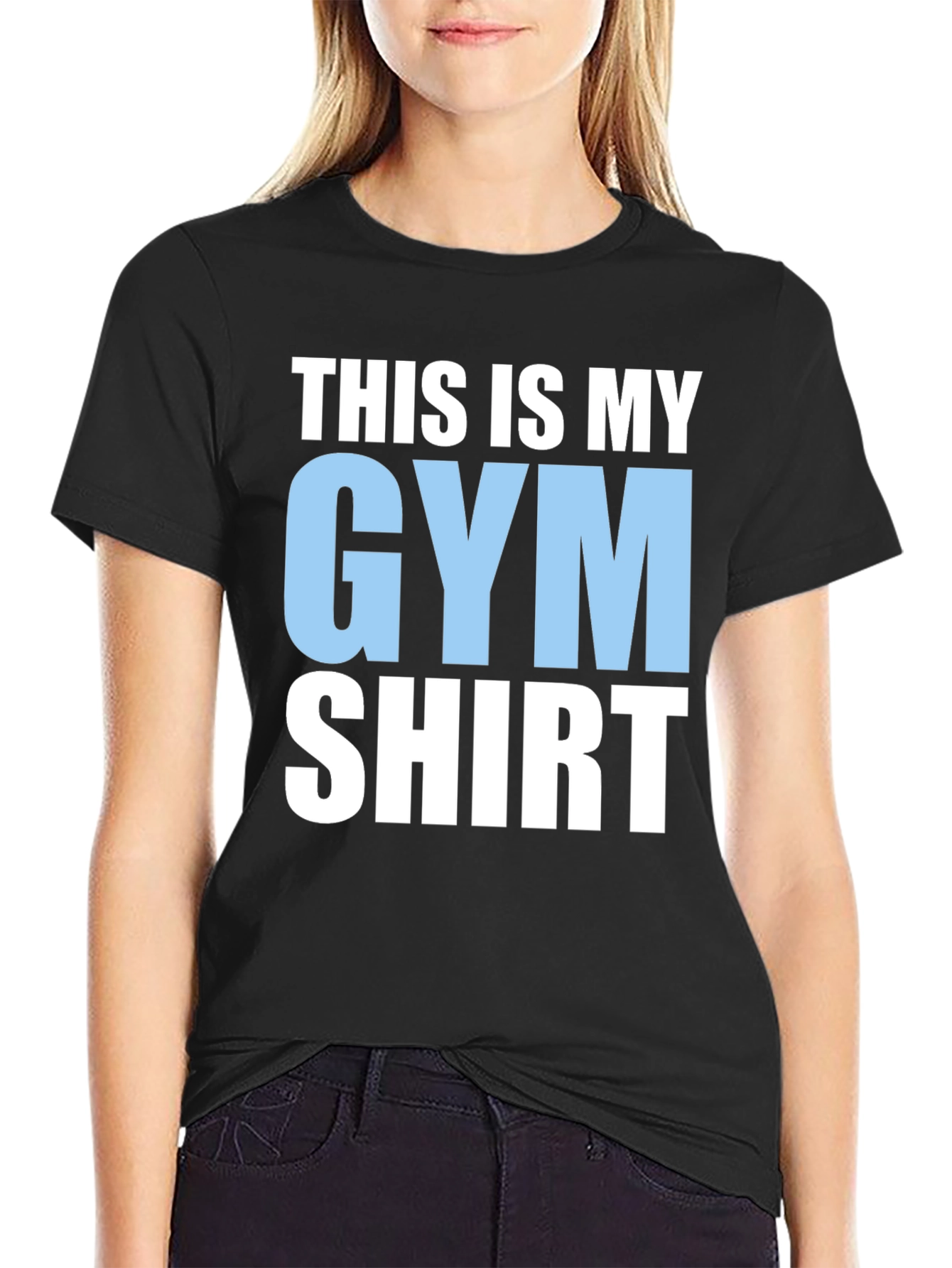 Black Gym Shirt: This Is My Gym Shirt view 2