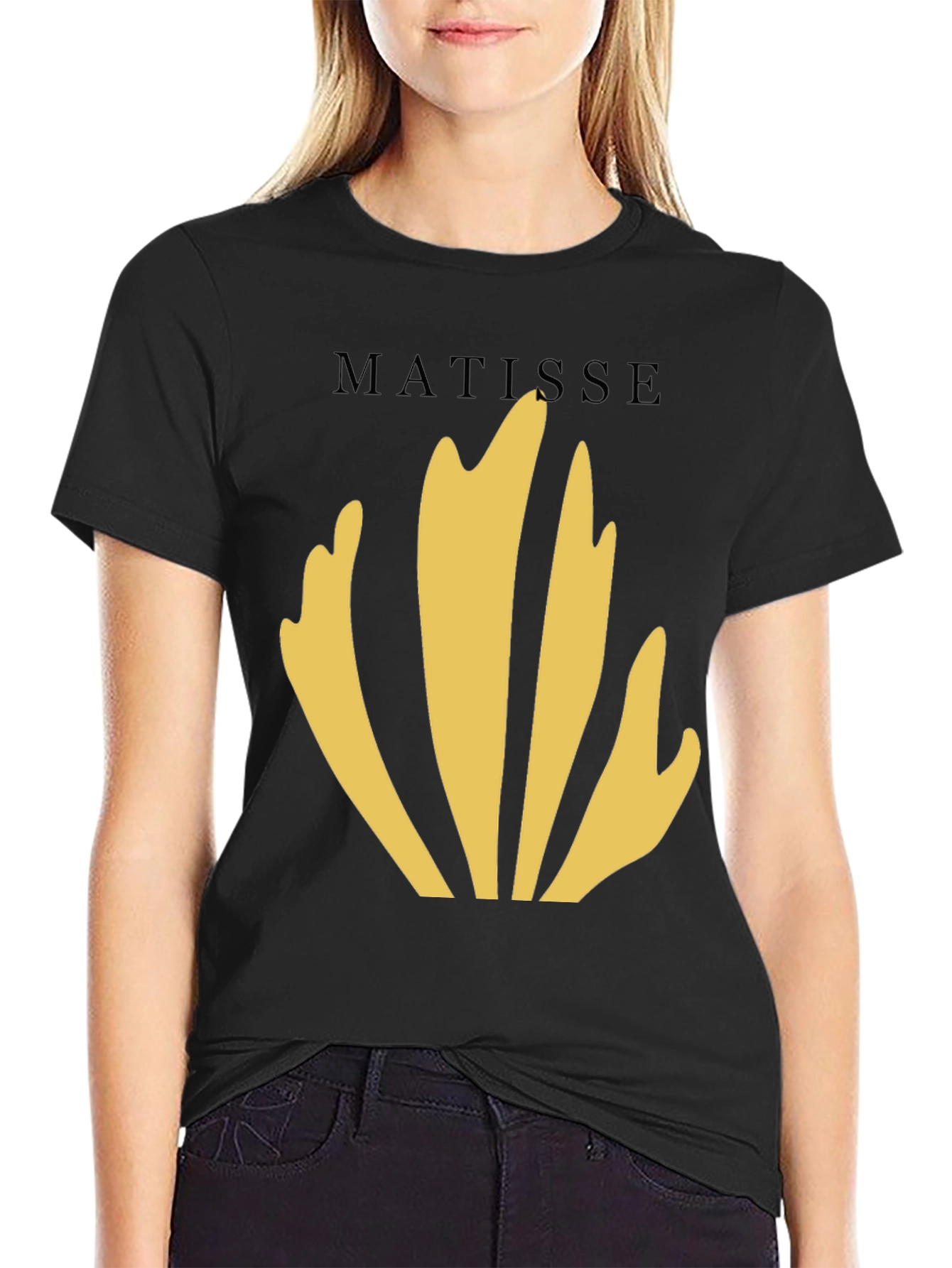 Black Matisse Inspired Graphic Tee view 2