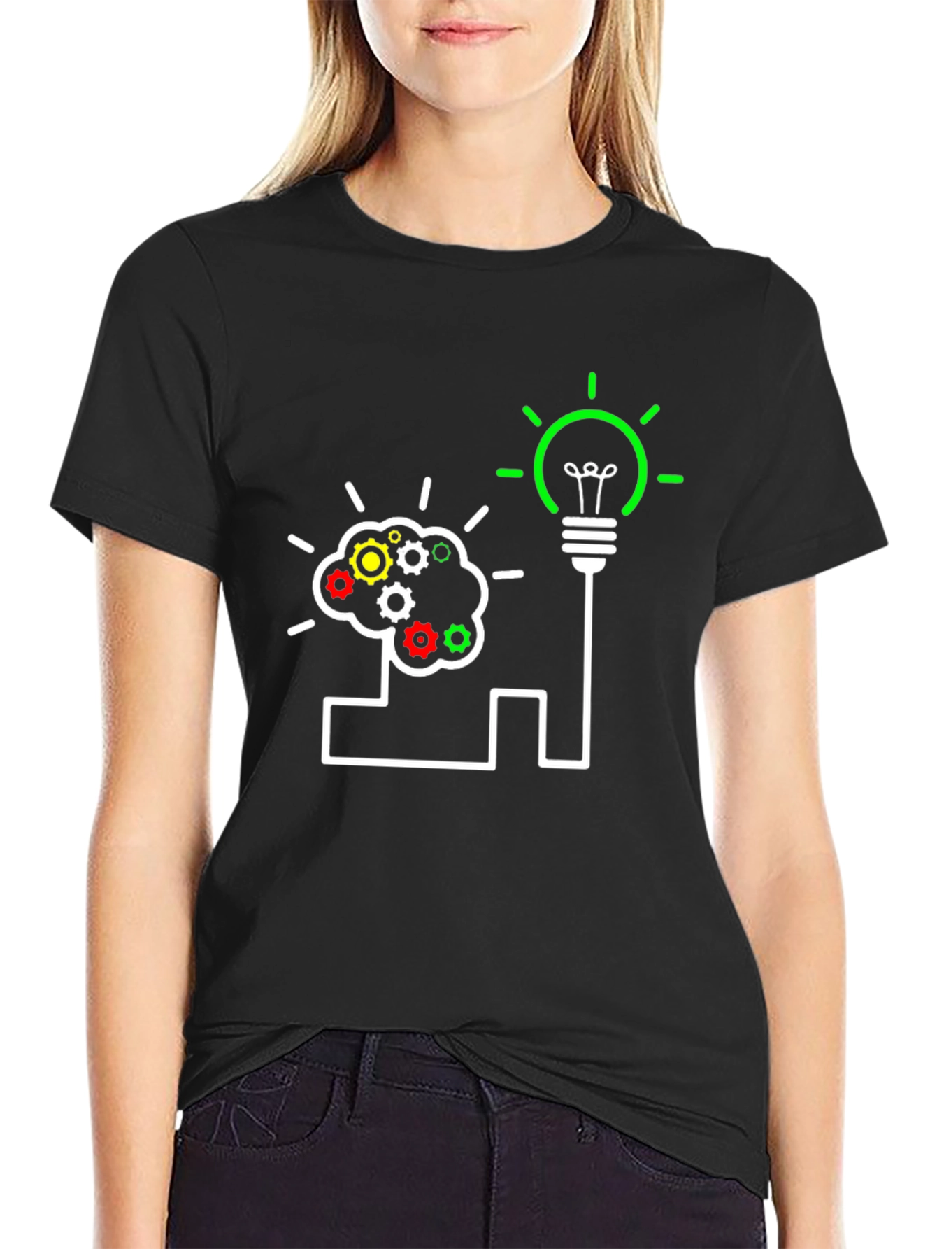 Black Brainstorming Idea T-Shirt view 2