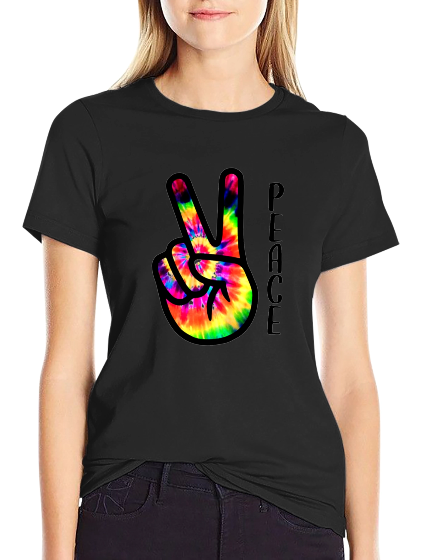 Peace Sign Tie-Dye T-Shirt - 2