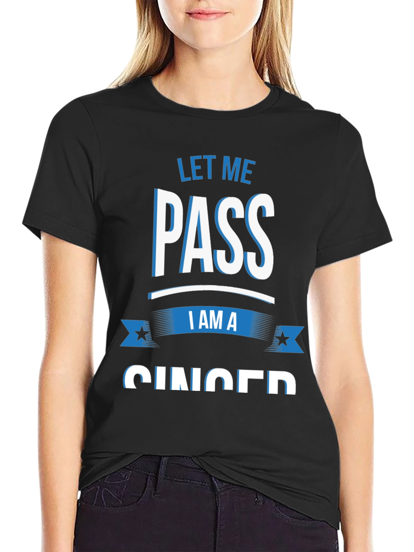 Black Let Me Pass I Am A Ginger T-Shirt view 2
