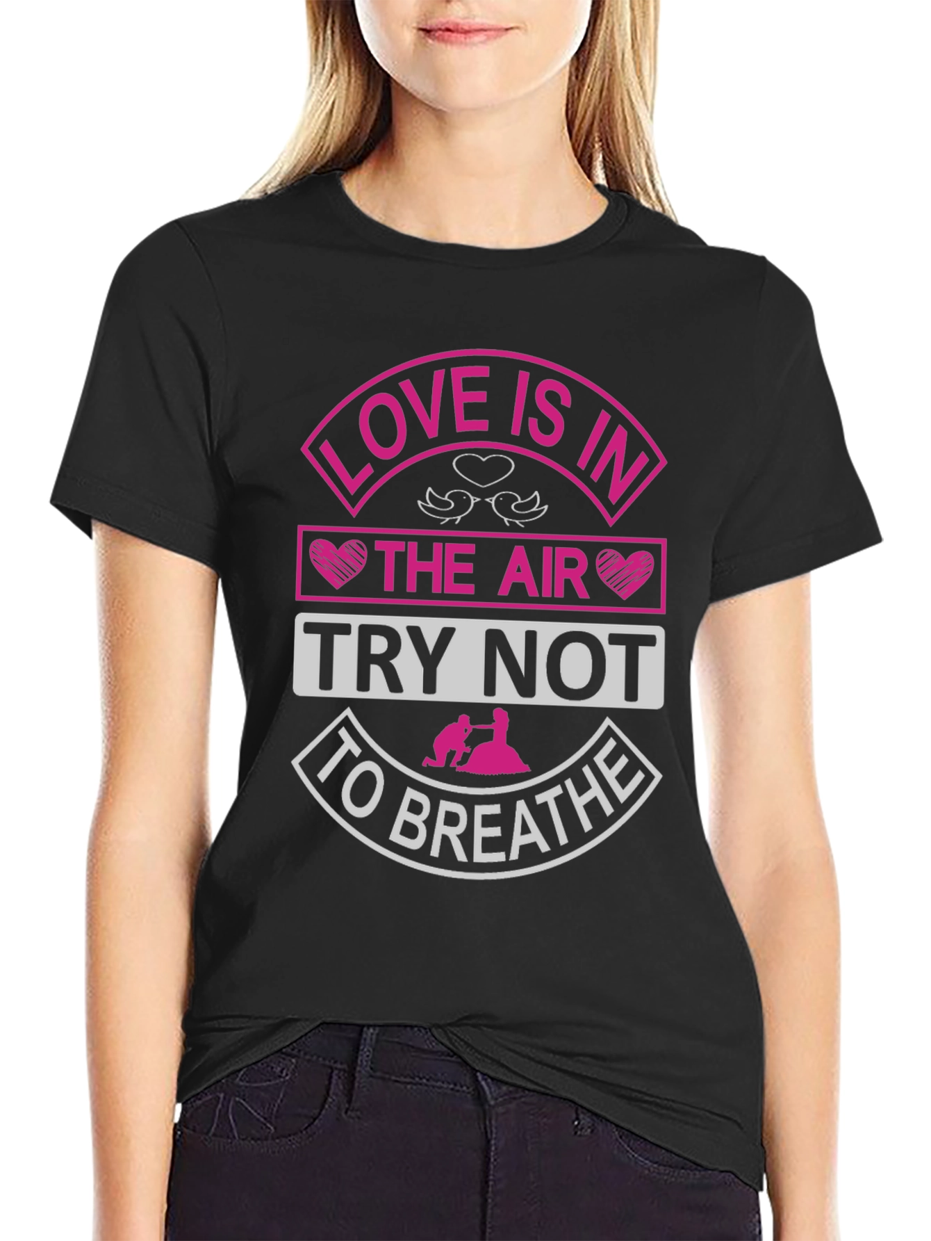 Black Love is in the Air - Graphic T-Shirt view 2