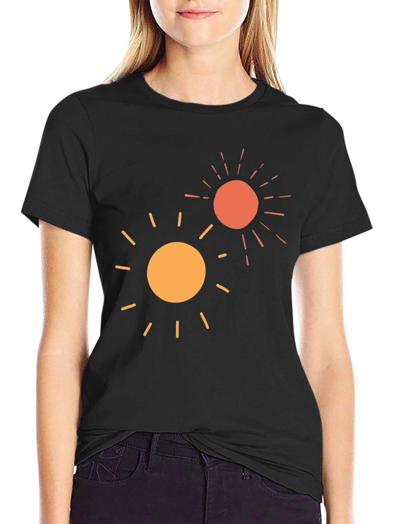 Black Sunshine Graphic Tee -  Soft Cotton Comfort view 2