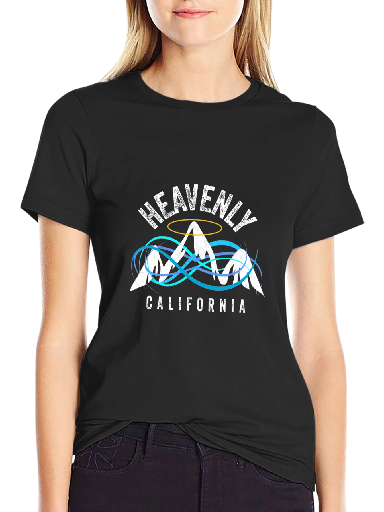 Black Heavenly California Graphic Tee view 2