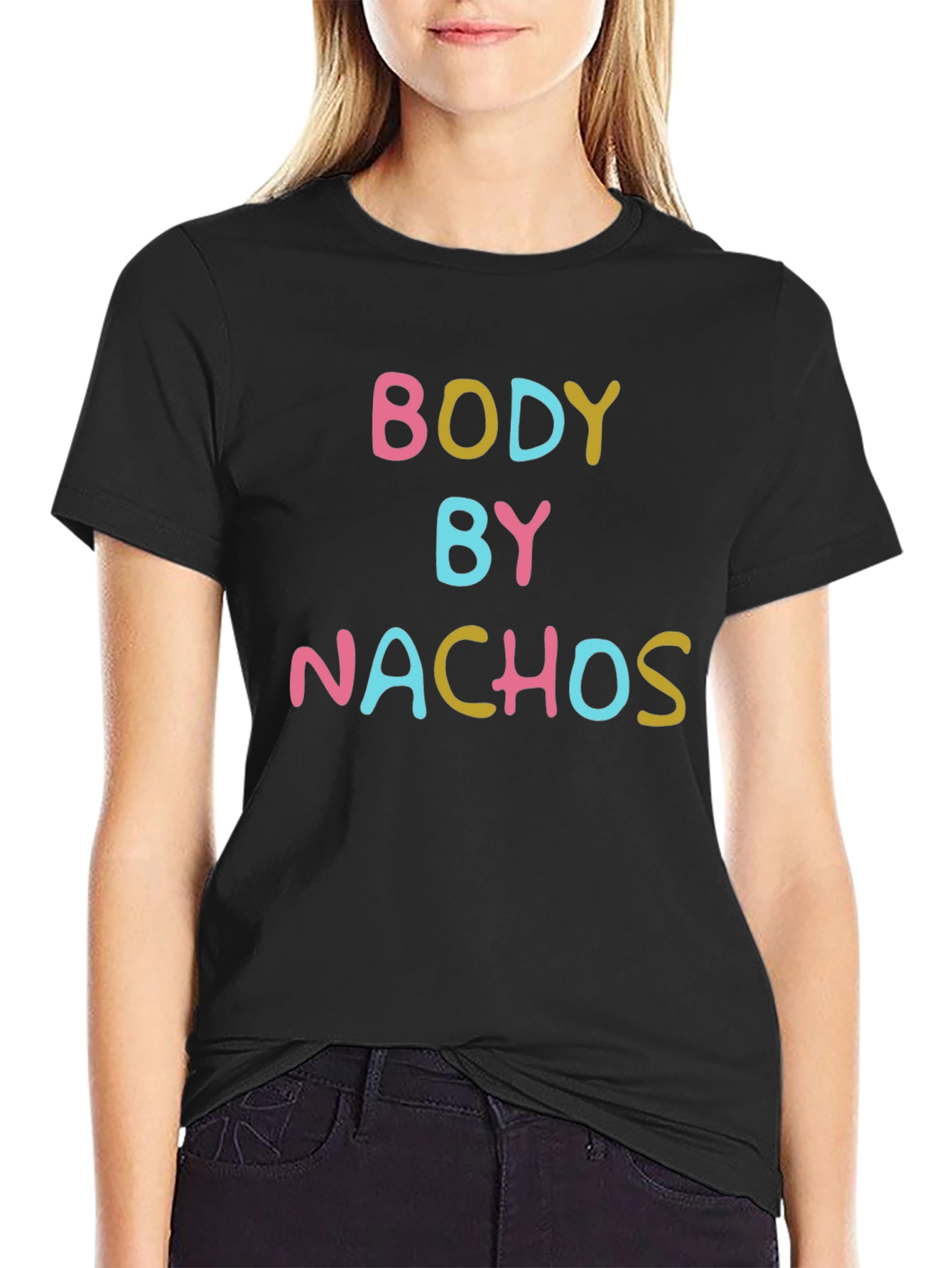 Black Body By Nachos T-Shirt - Funny Foodie Tee view 2