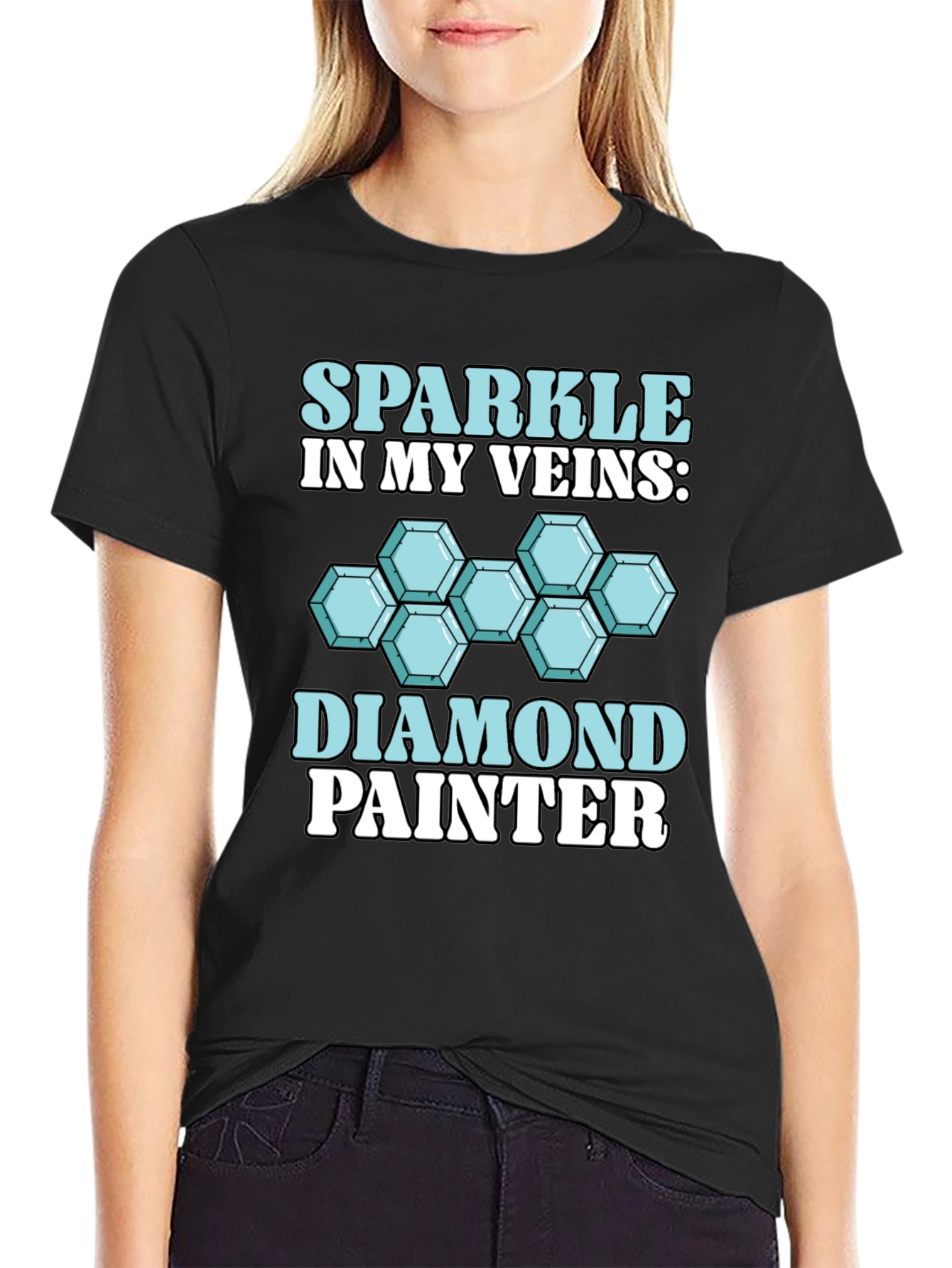 Diamond Painter T-Shirt: Sparkle in My Veins - 2