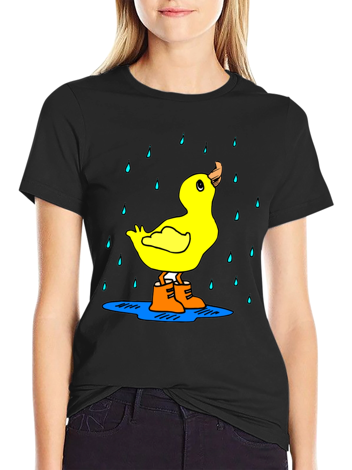 Black Duck in Boots Graphic Tee view 2