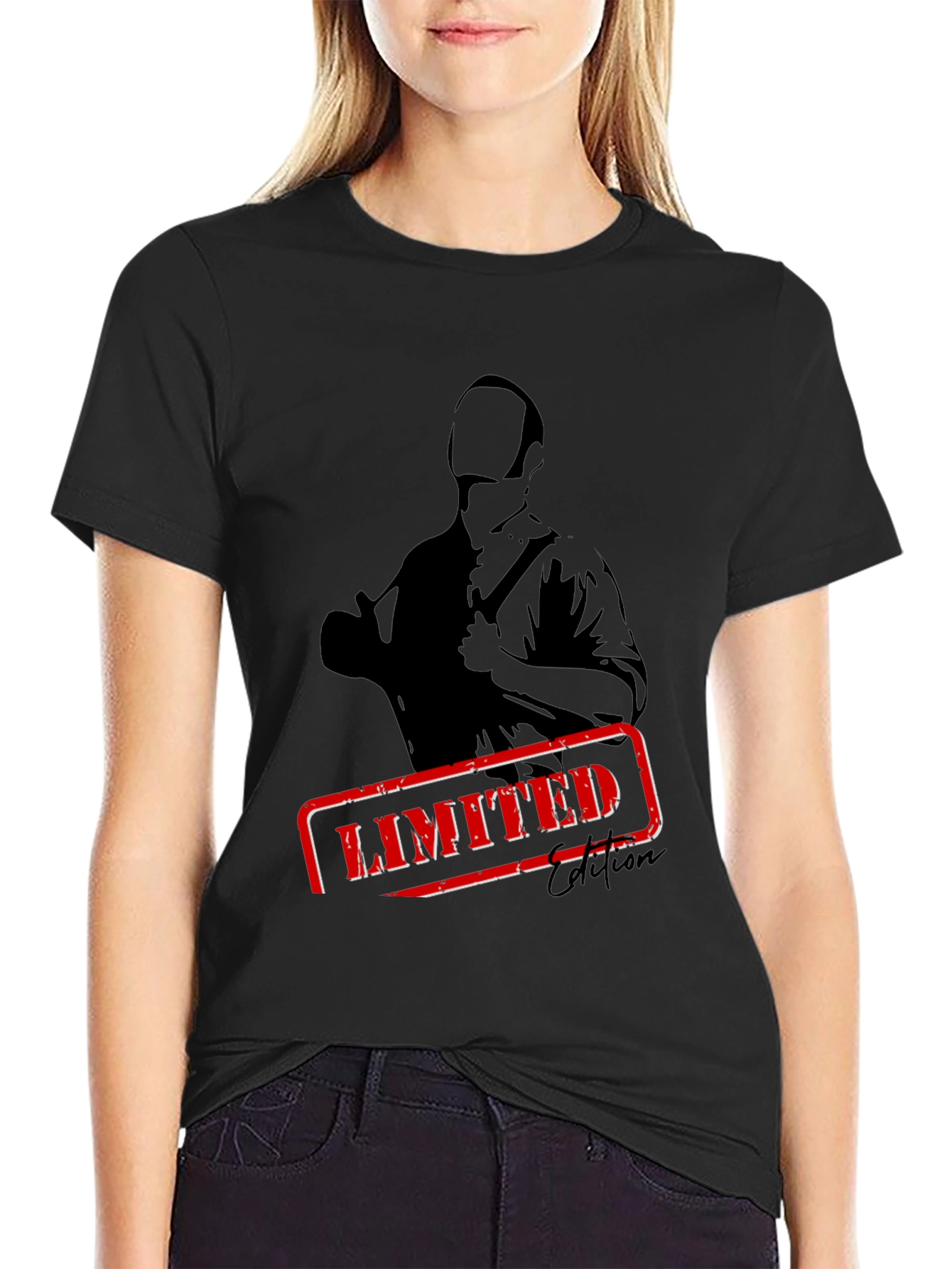 Black Limited Edition Graphic Print T-Shirt view 2