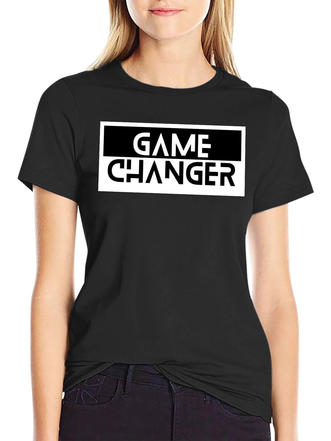 Black Game Changer Graphic T-Shirt - Black view 2
