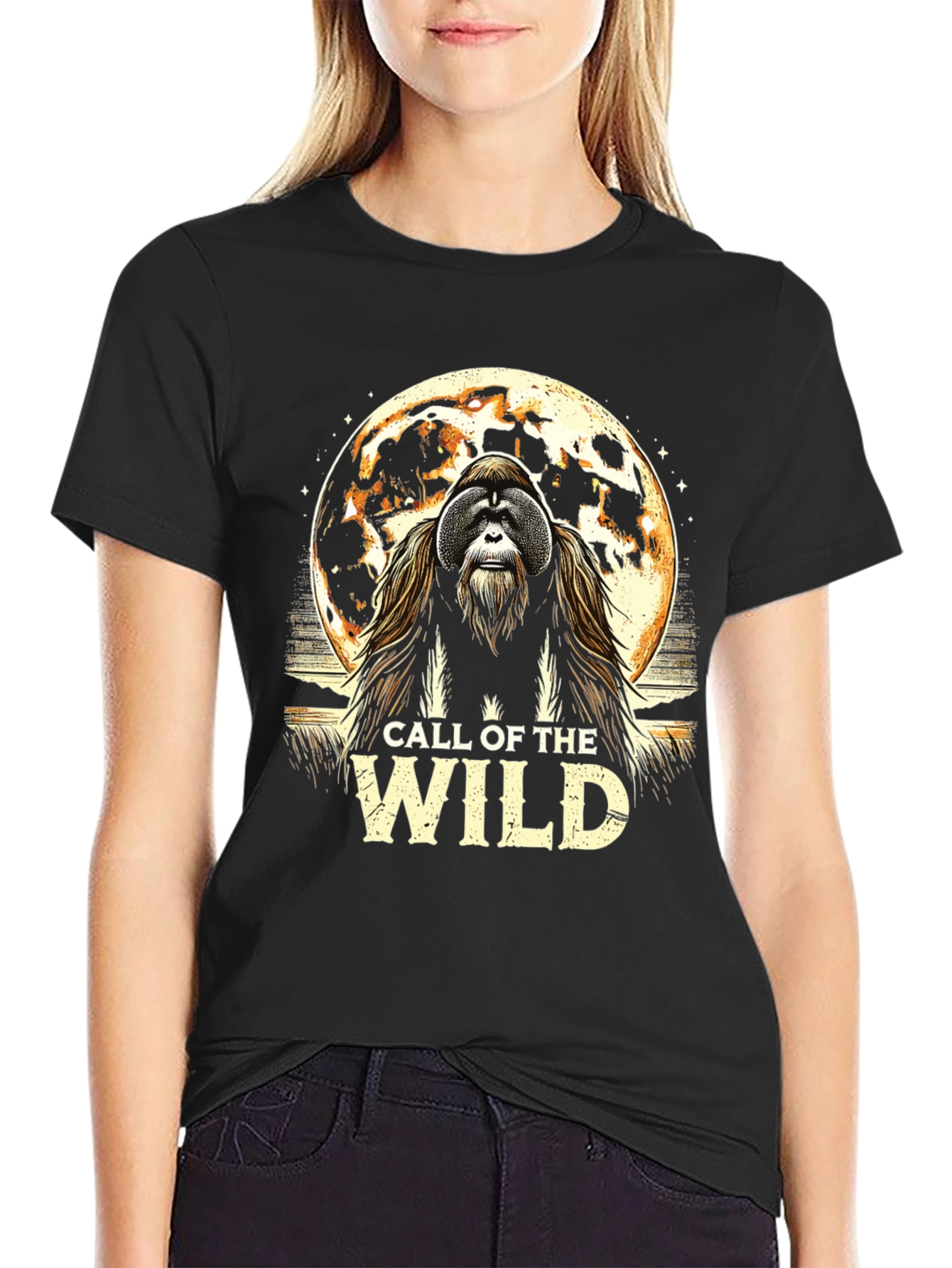Black Call of the Wild Graphic Tee view 2